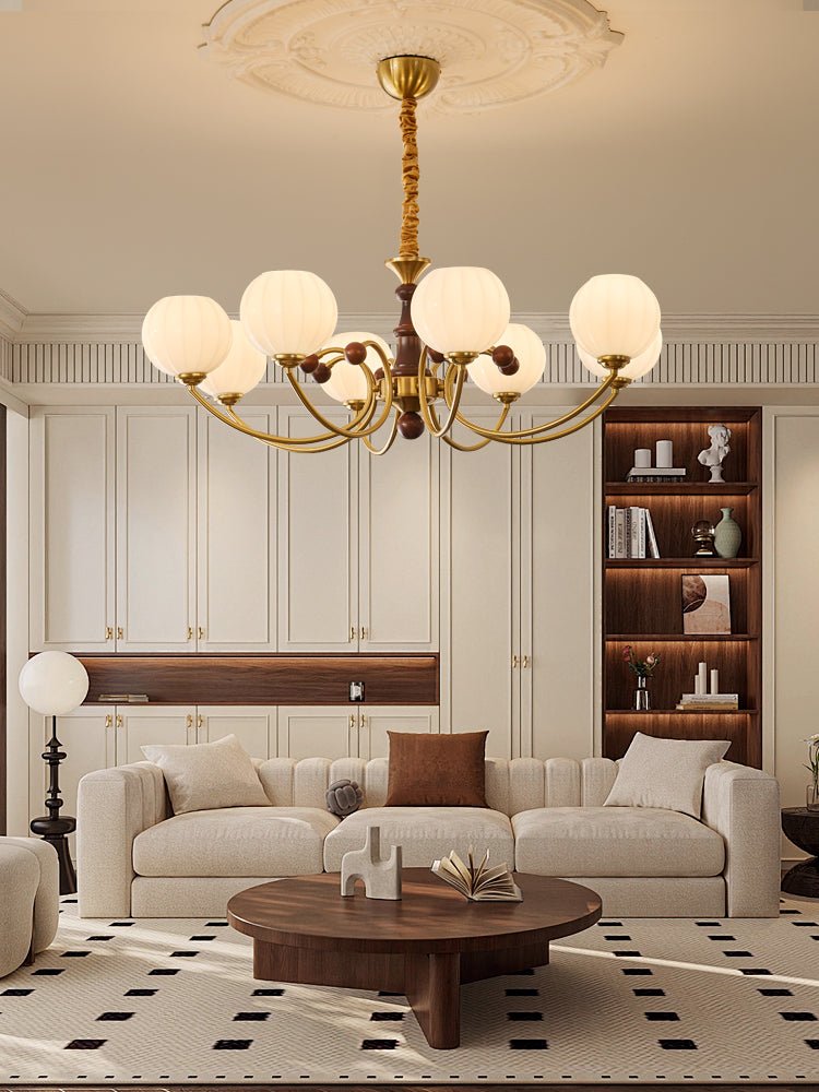 Omirara Traditional Elegance Vintage Wood Chandelier - Letslighting