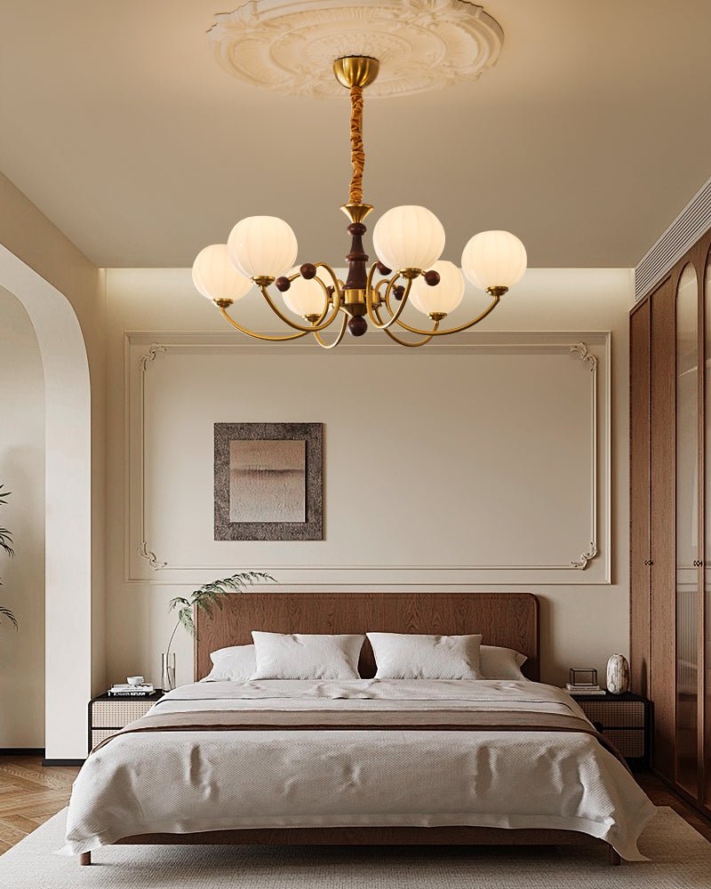 Omirara Traditional Elegance Vintage Wood Chandelier - Letslighting