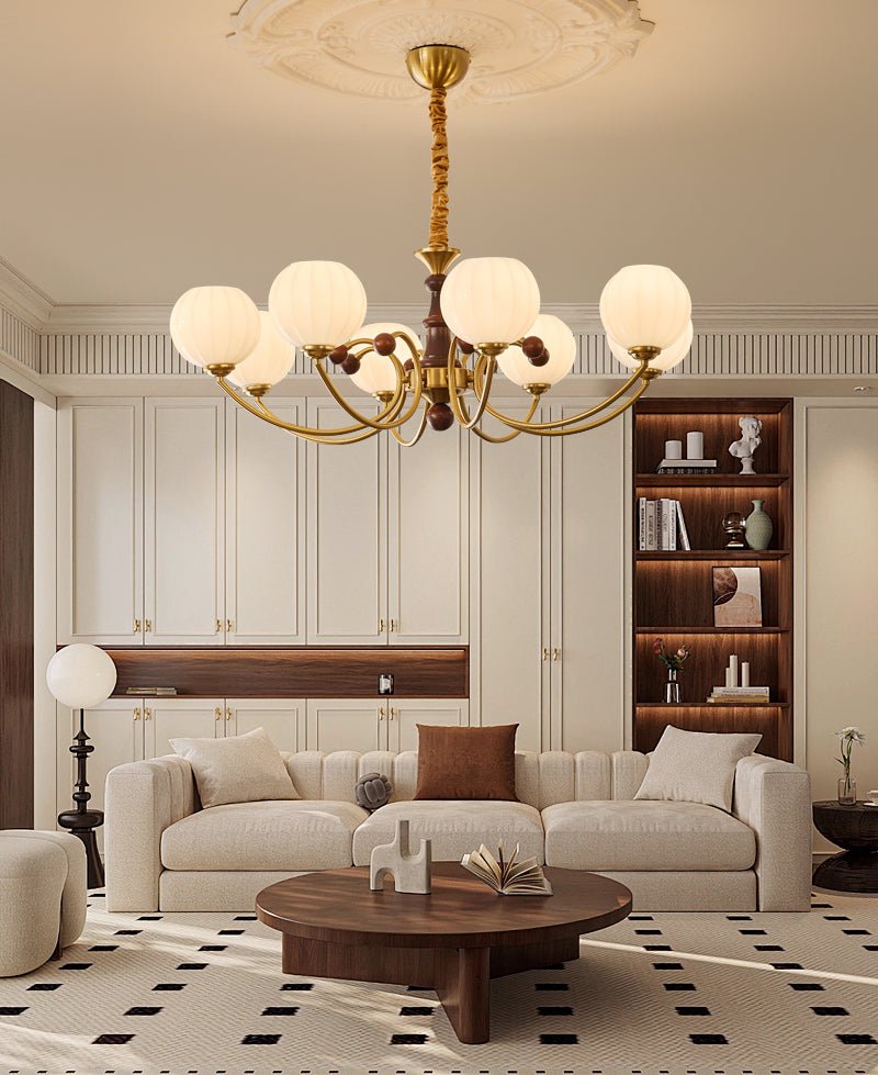 Omirara Traditional Elegance Vintage Wood Chandelier - Letslighting