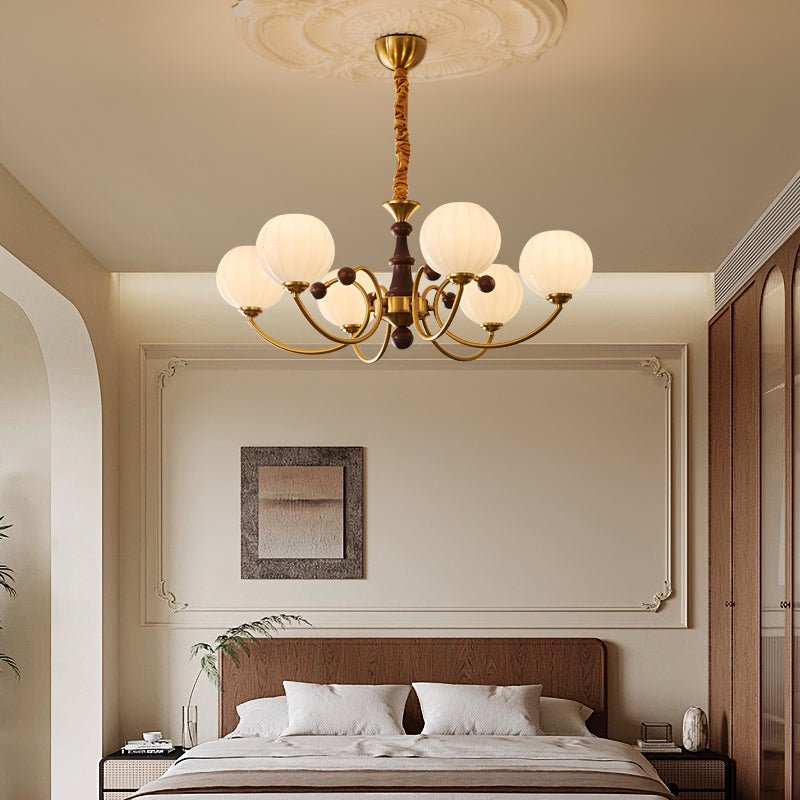 Omirara Traditional Elegance Vintage Wood Chandelier - Letslighting