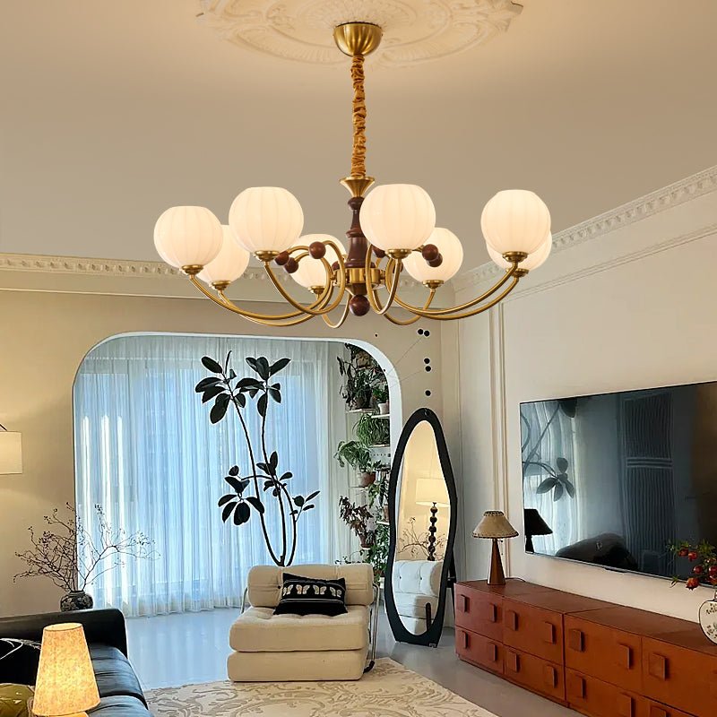Omirara Traditional Elegance Vintage Wood Chandelier - Letslighting