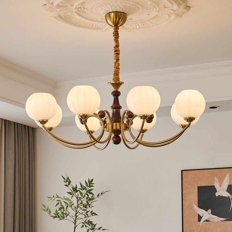 Omirara Traditional Elegance Vintage Wood Chandelier - Letslighting