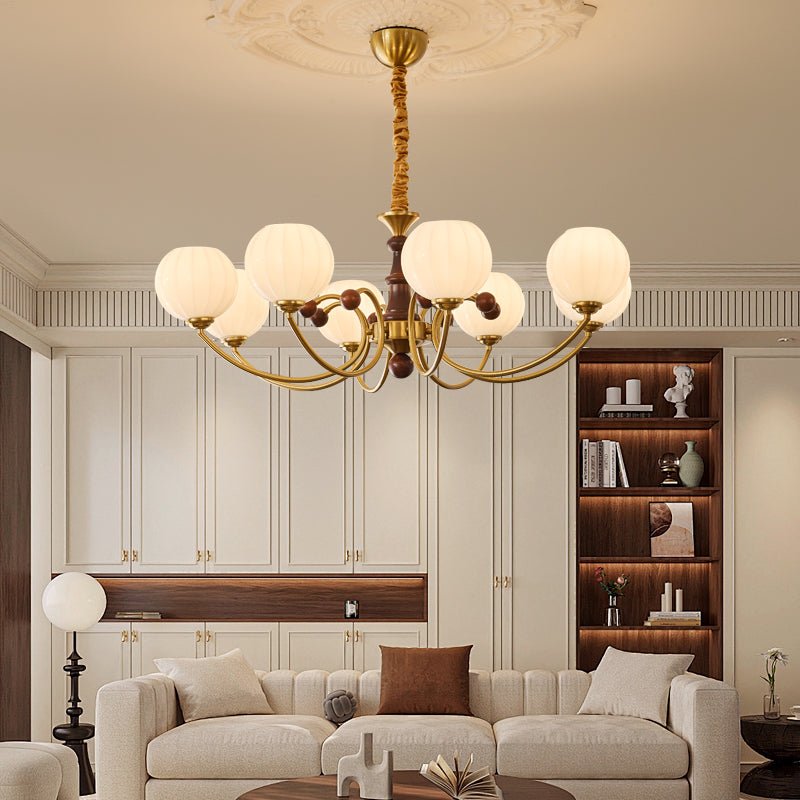 Omirara Traditional Elegance Vintage Wood Chandelier - Letslighting