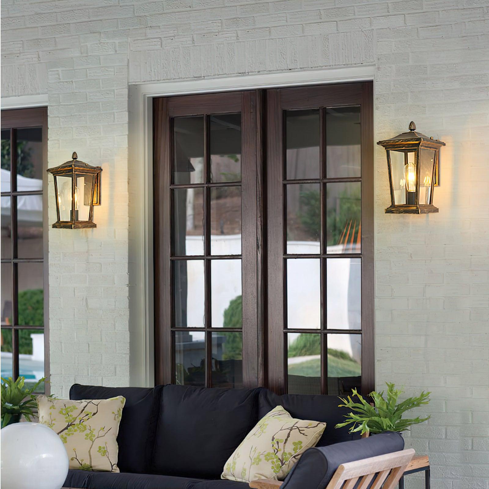 Edwin Birdcage Elegance Glass Outdoor Wall Lamp - Letslighting