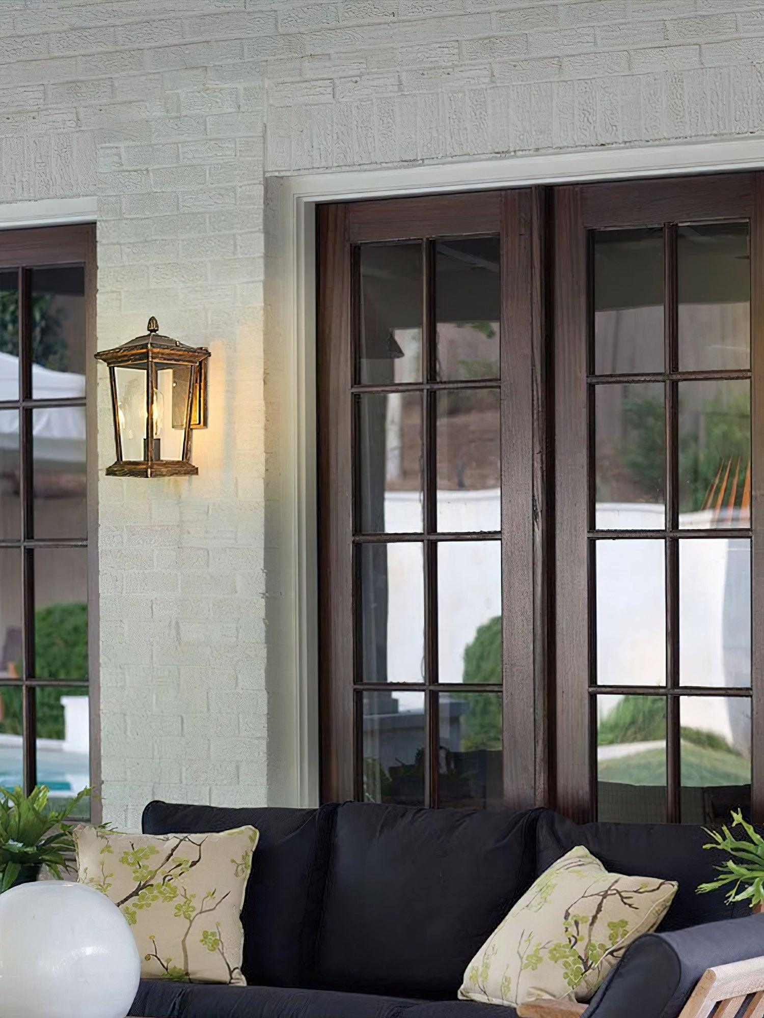 Edwin Birdcage Elegance Glass Outdoor Wall Lamp - Letslighting