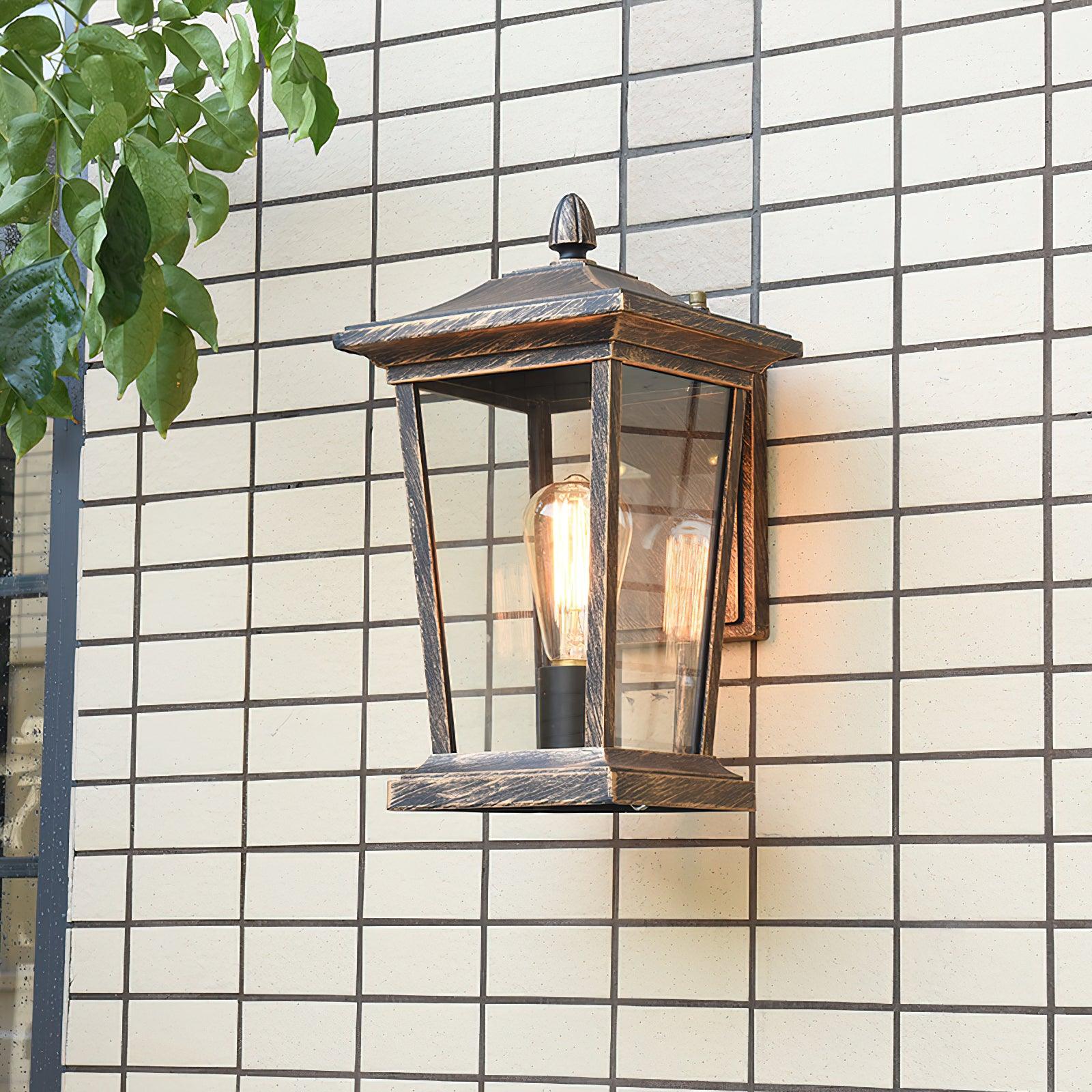 Edwin Birdcage Elegance Glass Outdoor Wall Lamp - Letslighting