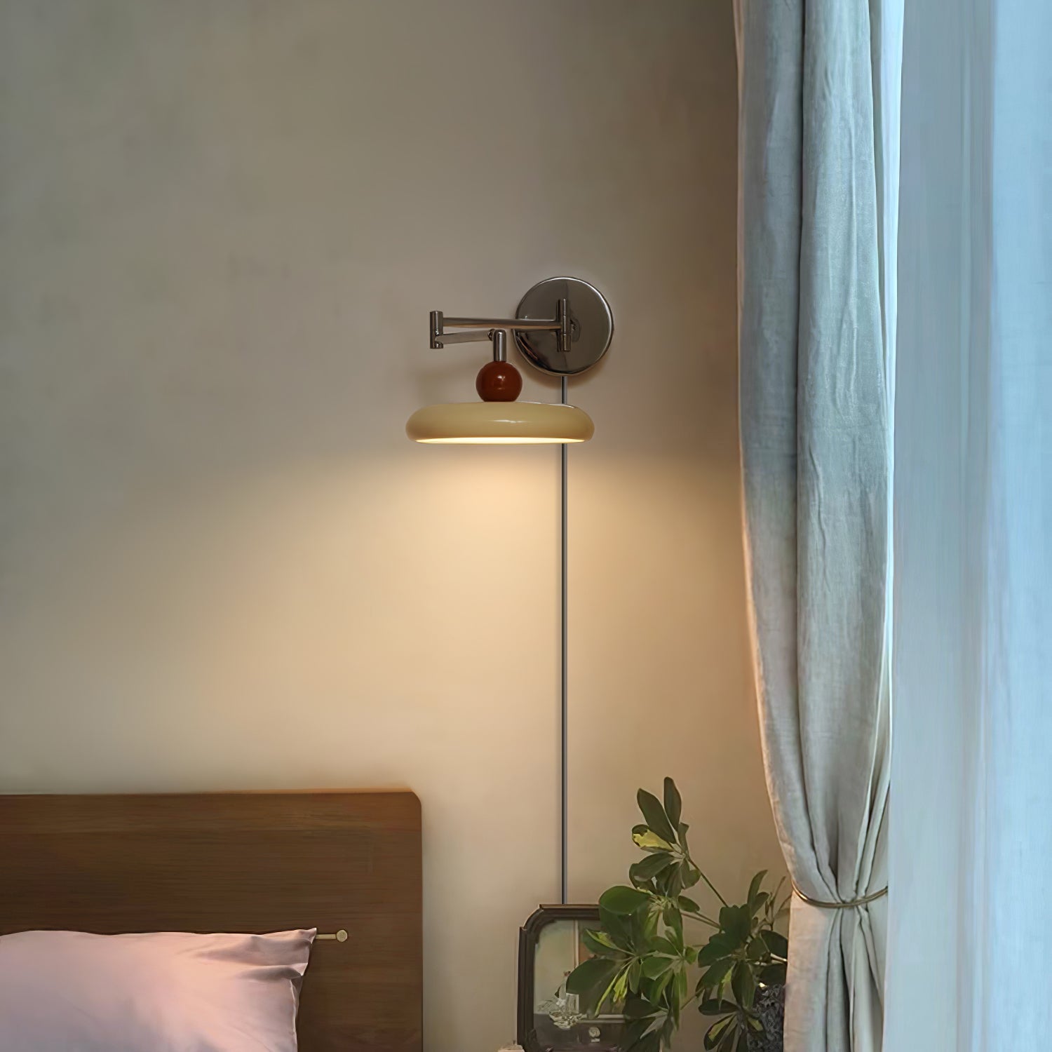 Aira Plug-in Wall Lamp Green/Beige