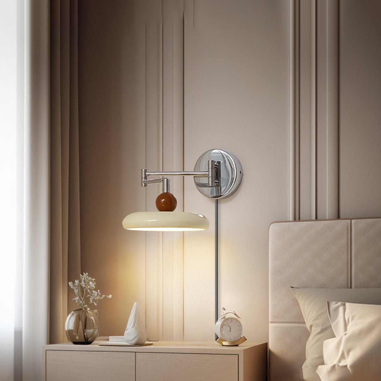 Aira Plug-in Wall Lamp Green/Beige