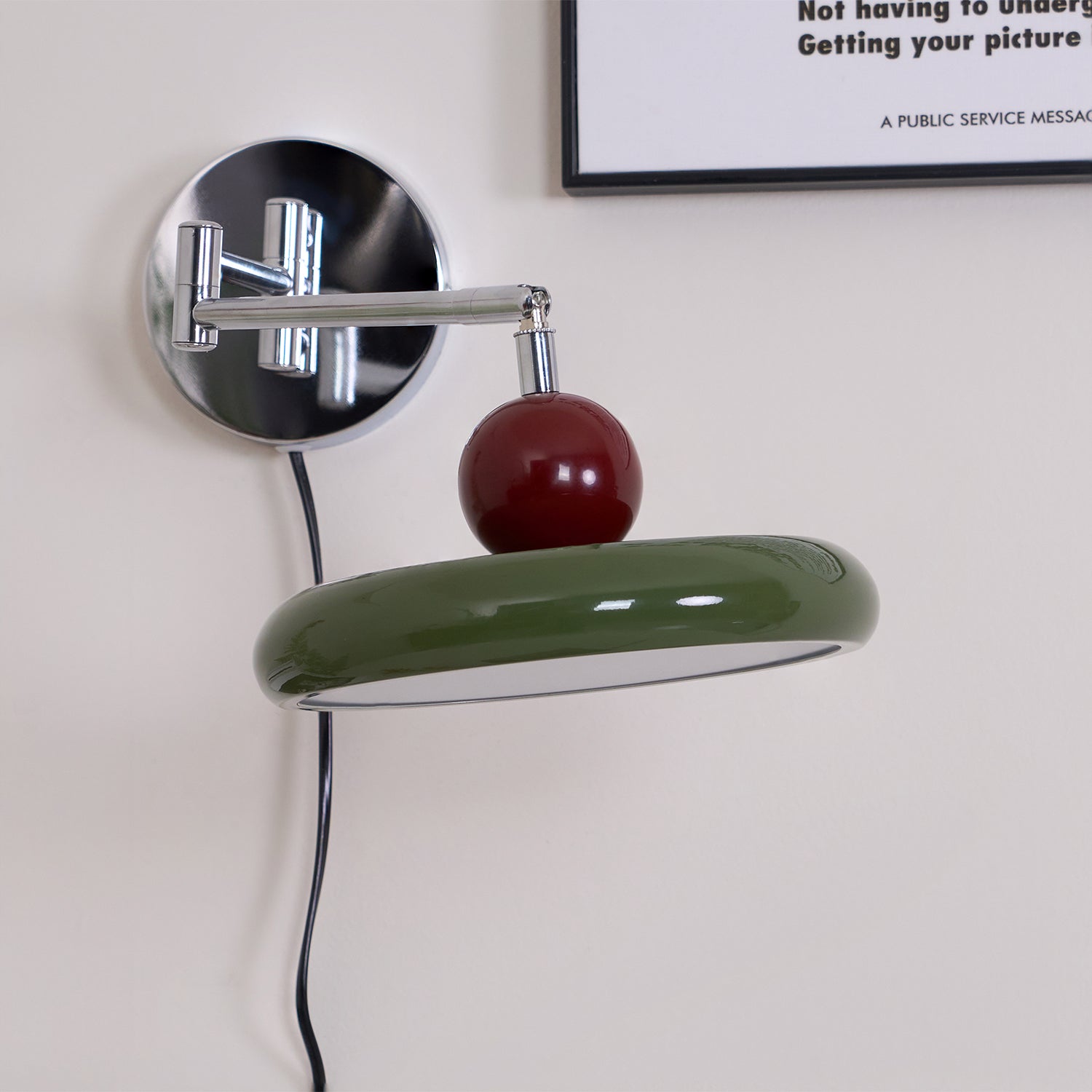 Aira Plug-in Wall Lamp Green/Beige