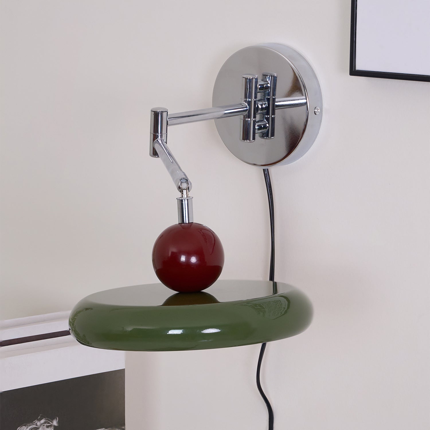 Aira Plug-in Wall Lamp Green/Beige