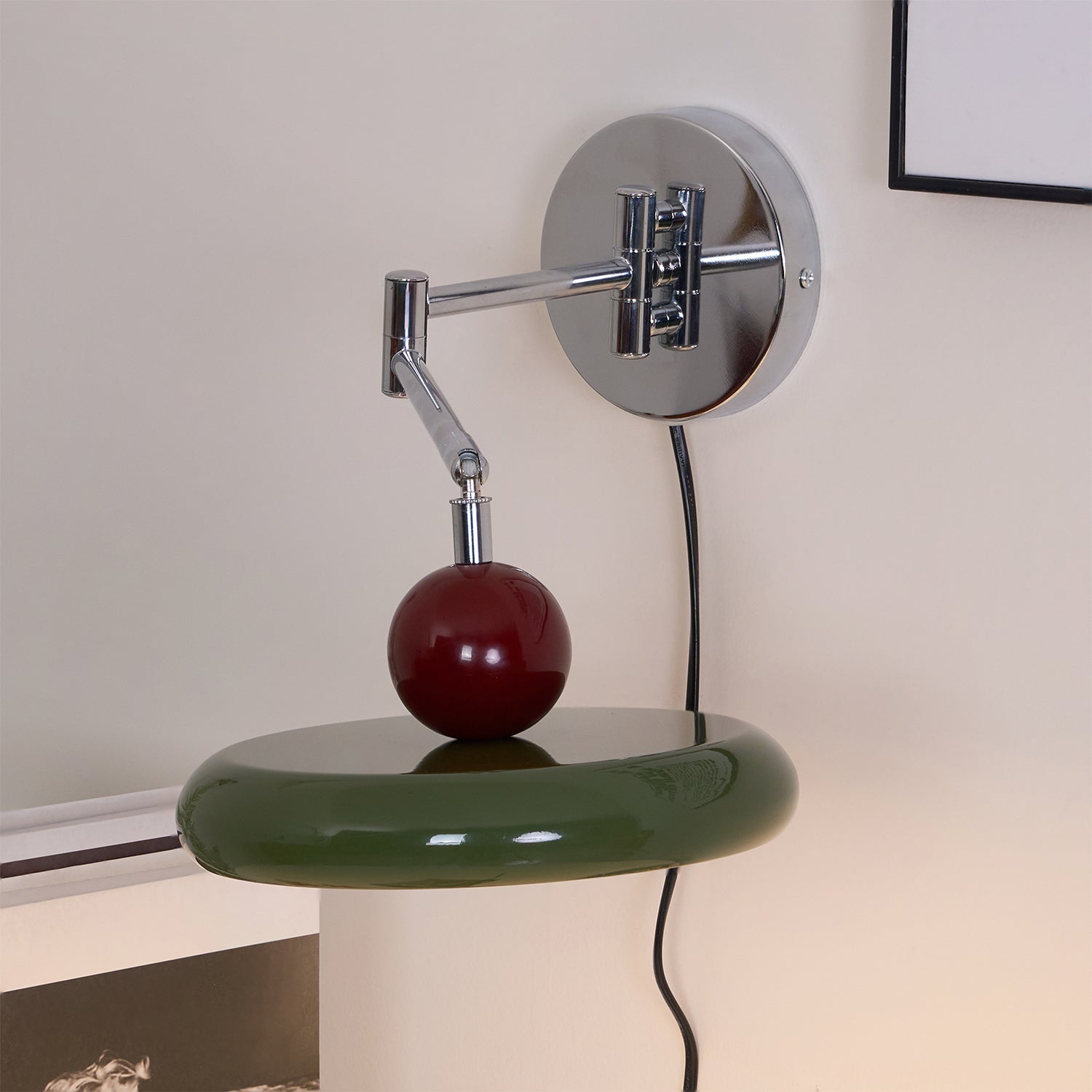 Aira Plug-in Wall Lamp Green/Beige