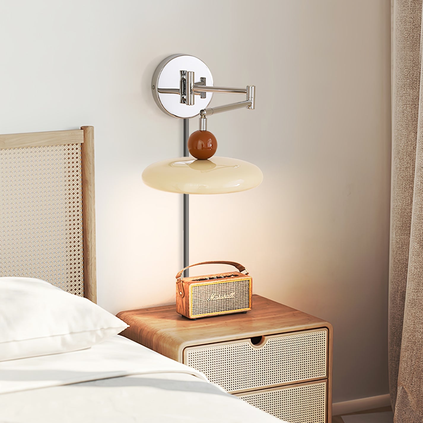 Aira Plug-in Wall Lamp Green/Beige