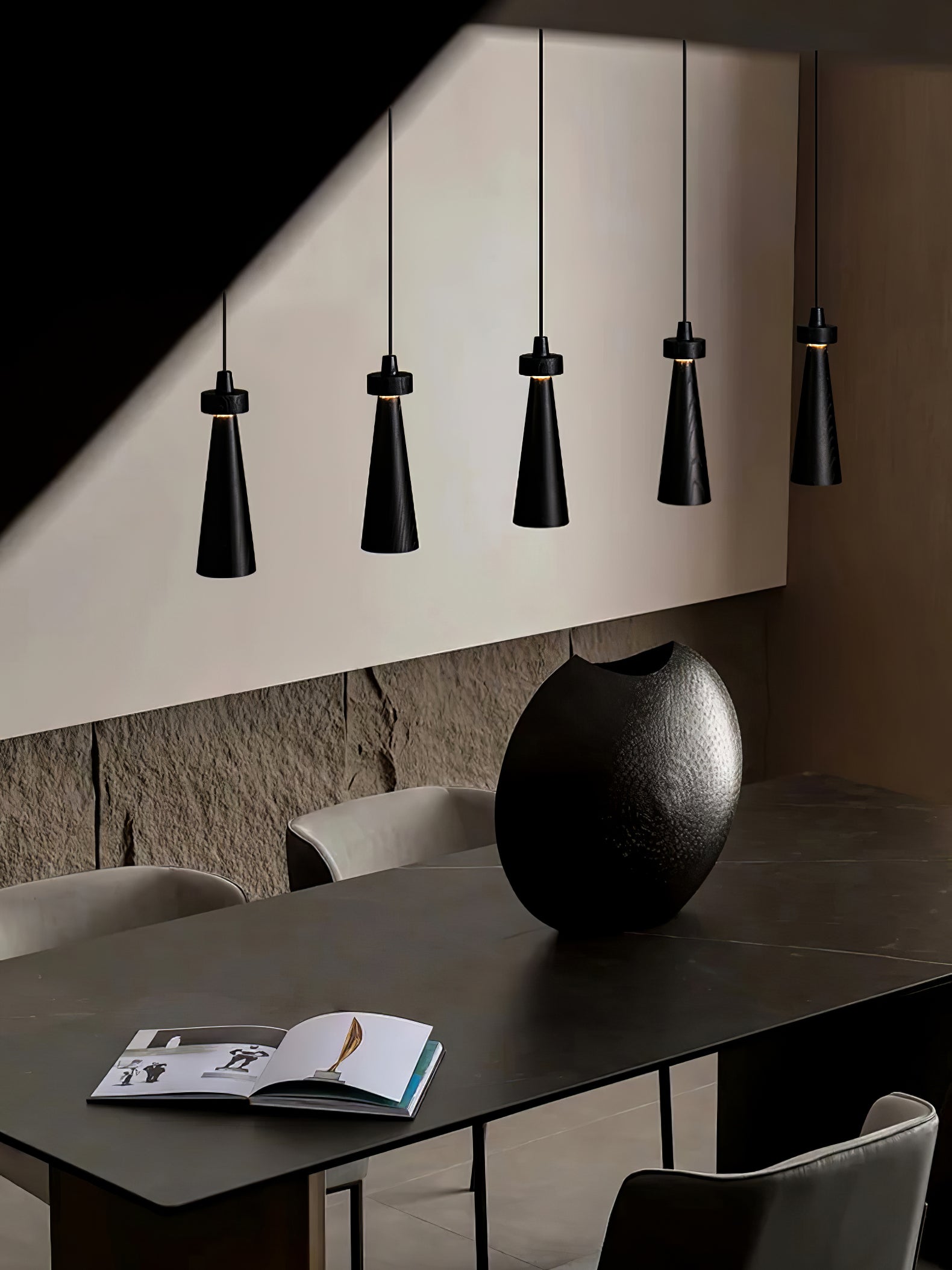 Taper Minimalist Wood Pendant Light - Letslighting