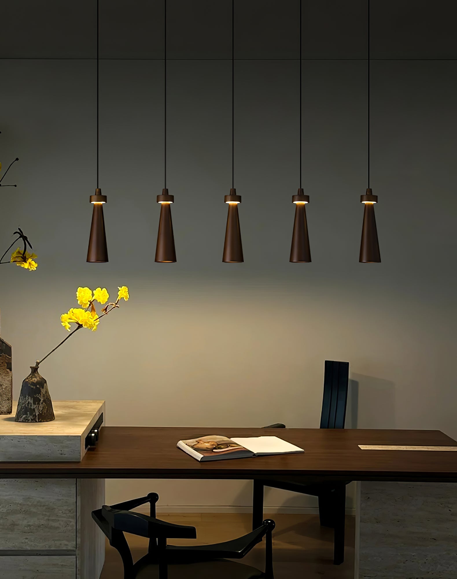 Taper Minimalist Wood Pendant Light - Letslighting