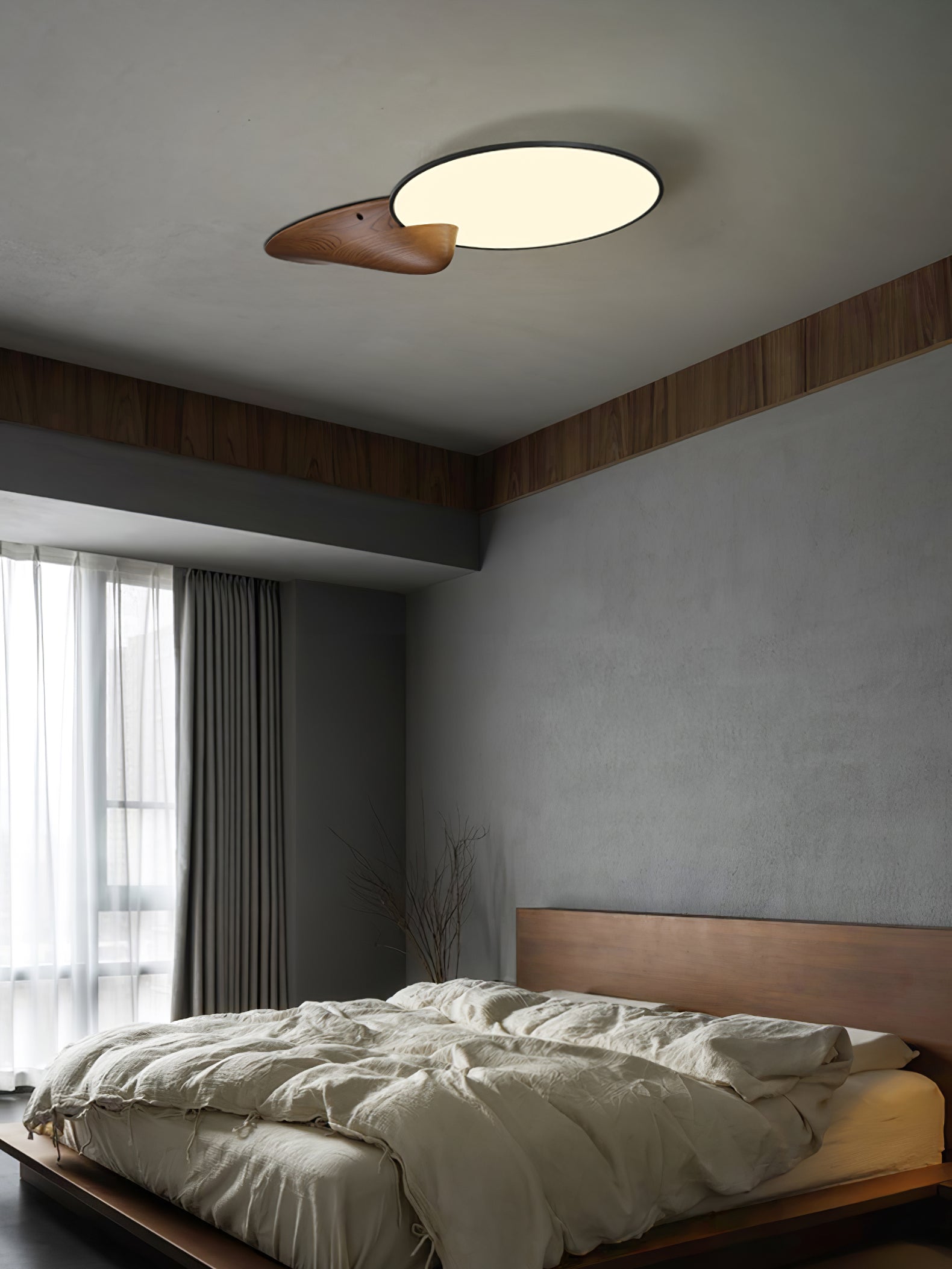 Zovenel Premium Elegance Peak Wood Ceiling Lamp - Letslighting