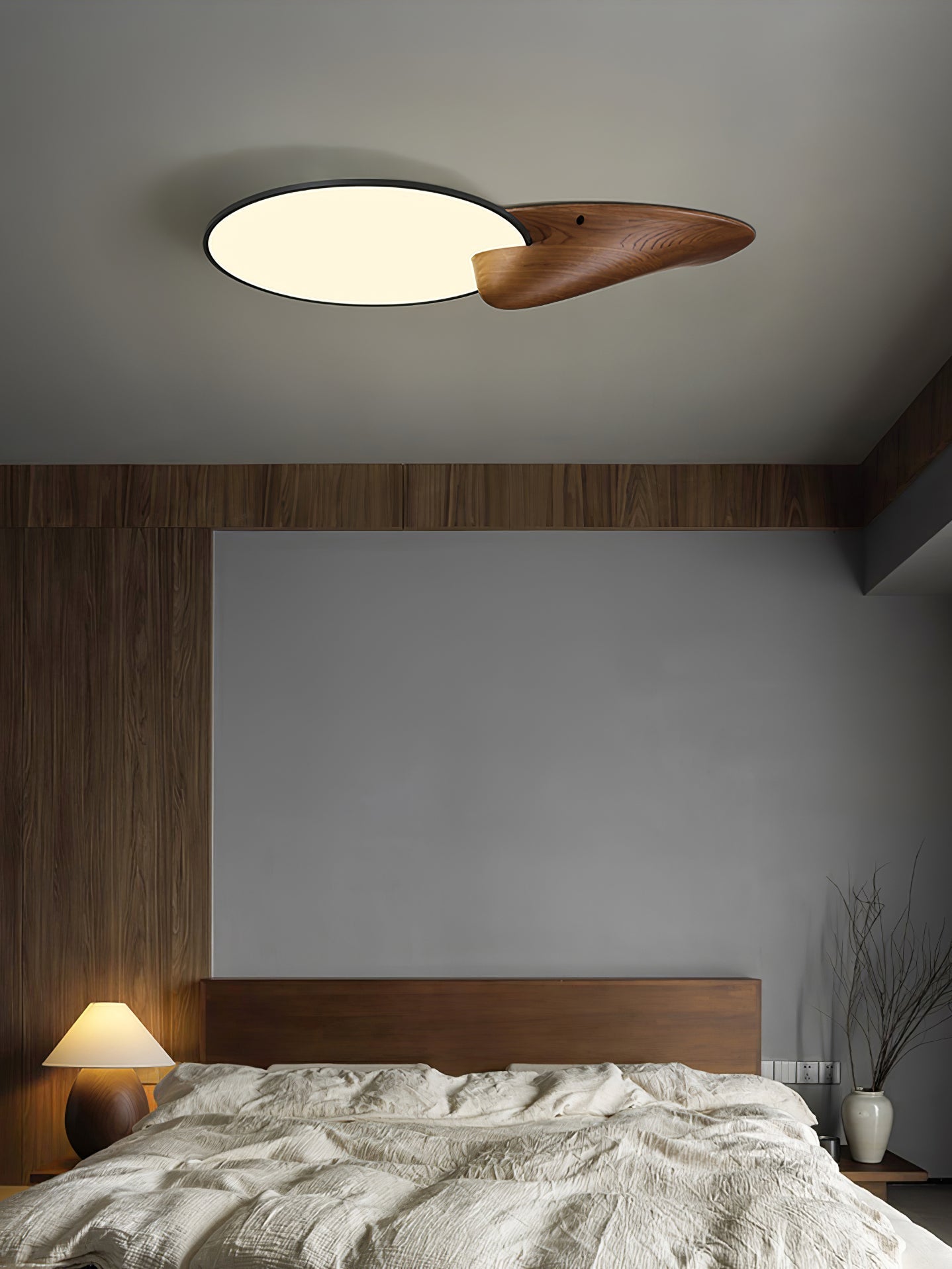 Zovenel Premium Elegance Peak Wood Ceiling Lamp - Letslighting