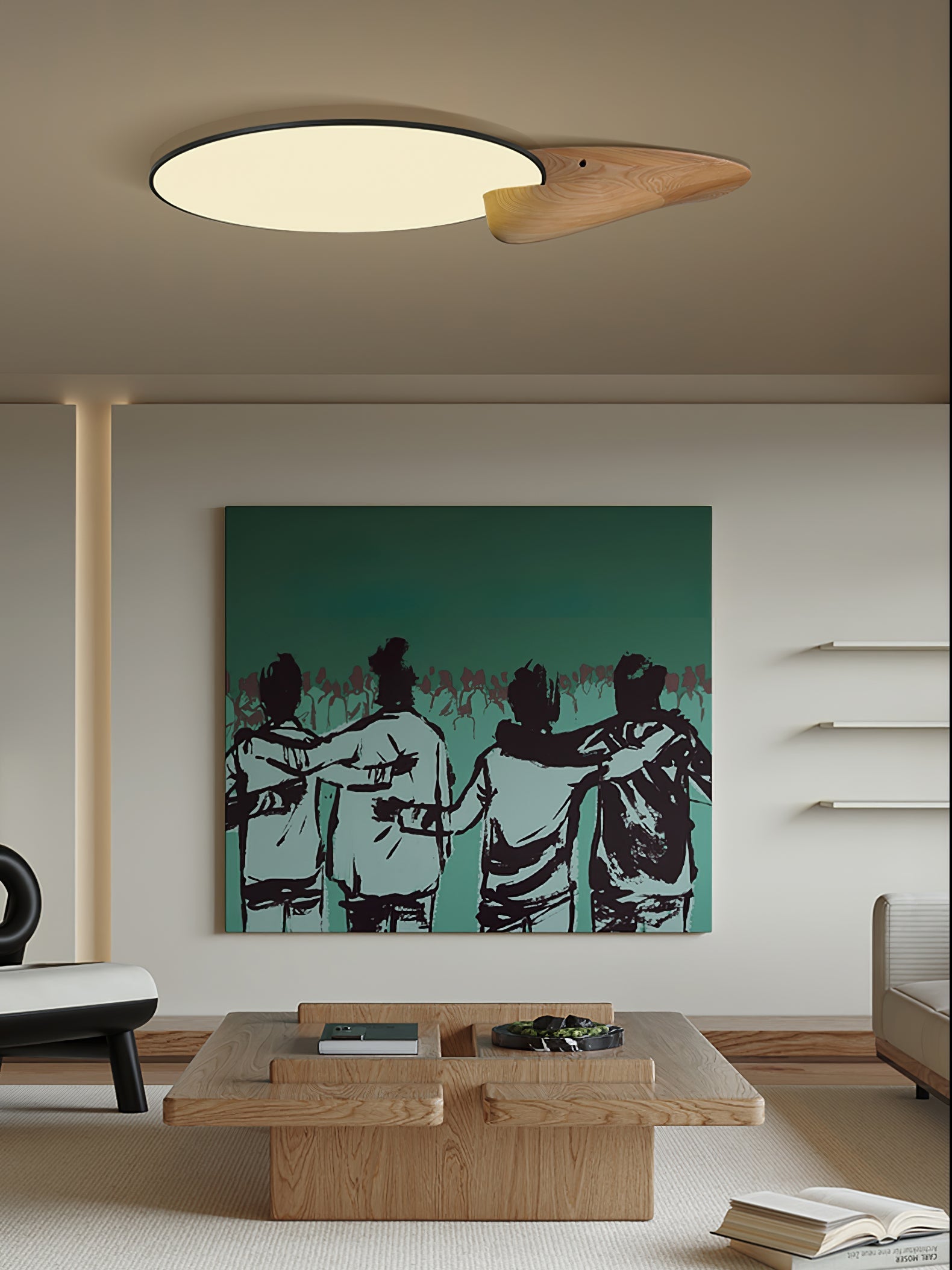 Zovenel Premium Elegance Peak Wood Ceiling Lamp - Letslighting