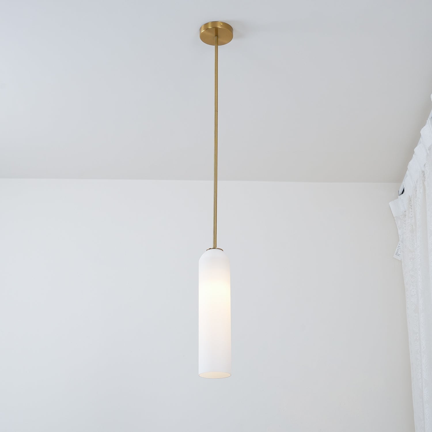Valentina Long Tube Glass Pendant Light