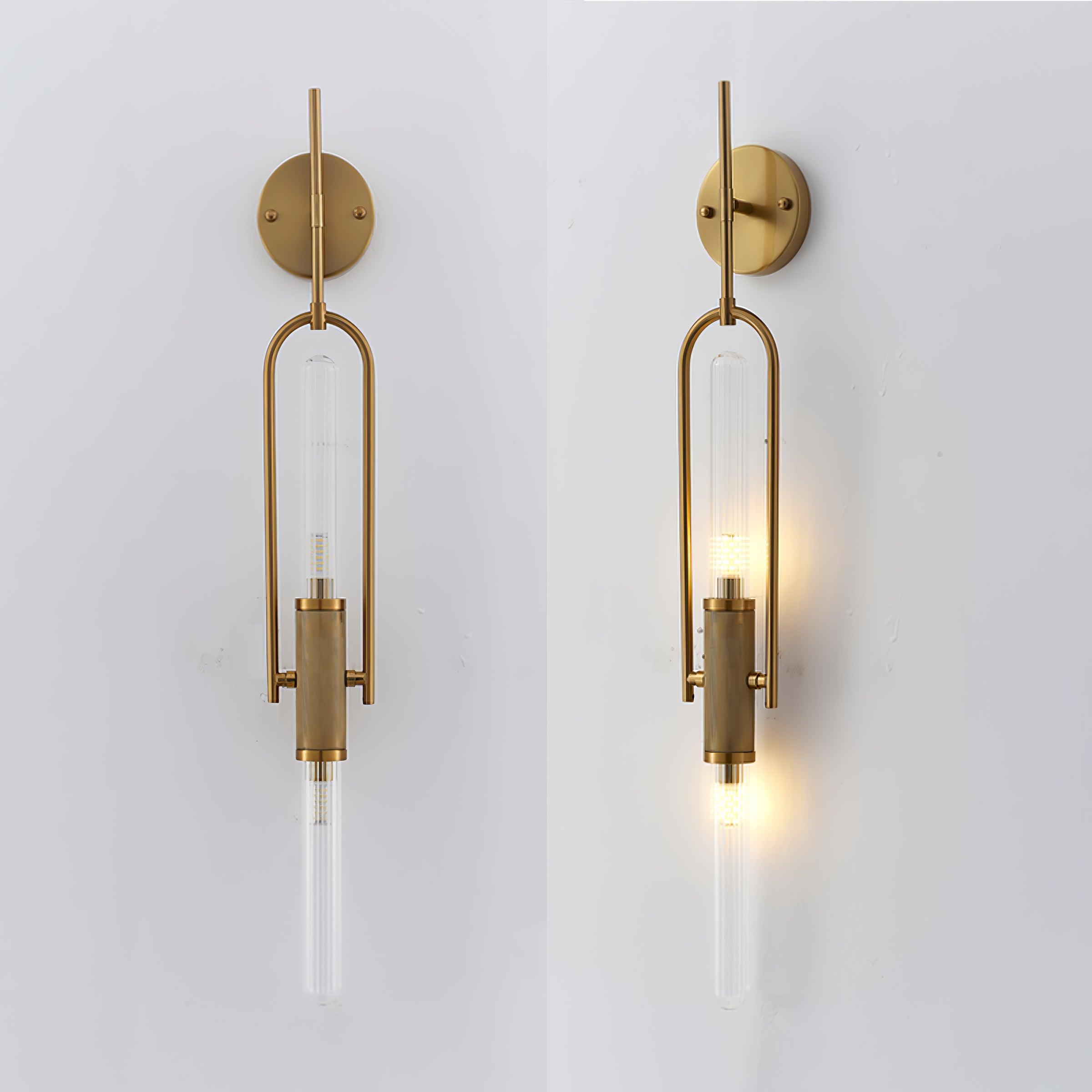 Olraeos Nordic Art Long Arc Glass Wall Lamp - Letslighting