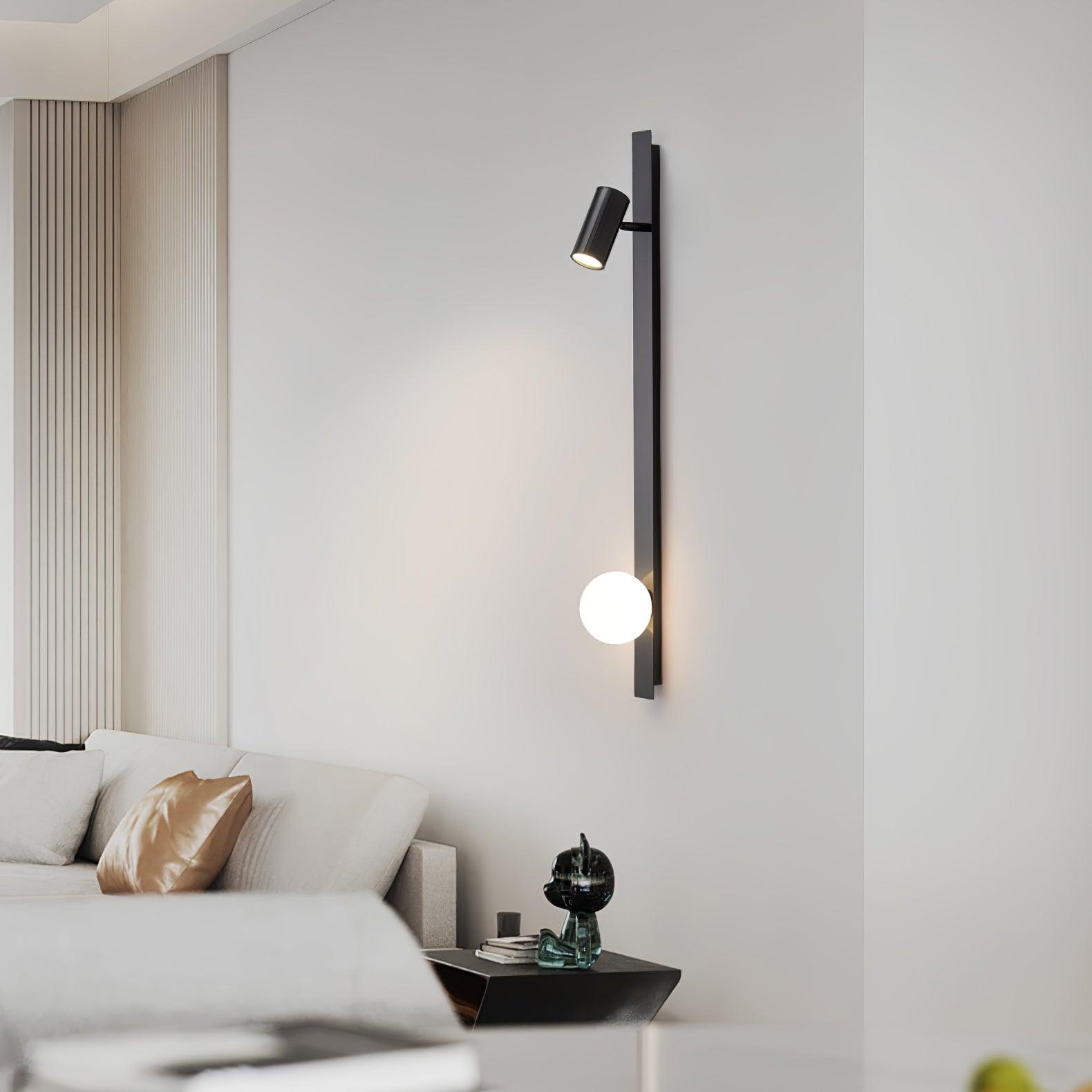 Elarise Brass Glass Minimalist Wall Light - Letslighting