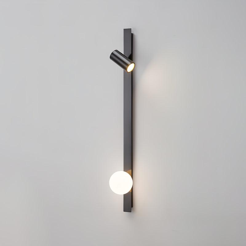Elarise Brass Glass Minimalist Wall Light - Letslighting