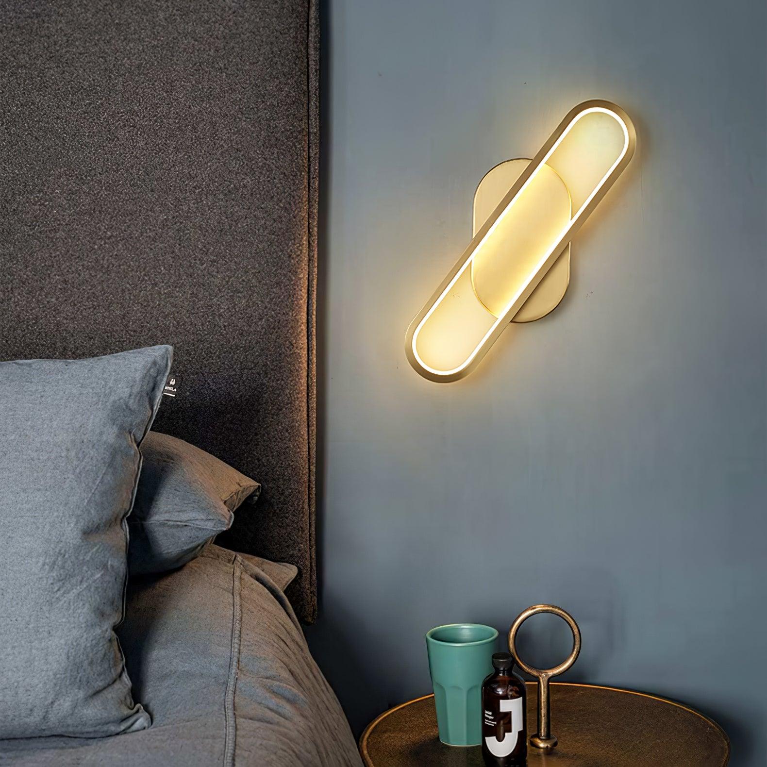 Mirage Classic Long Ova Brass Wall Lamp - Letslighting
