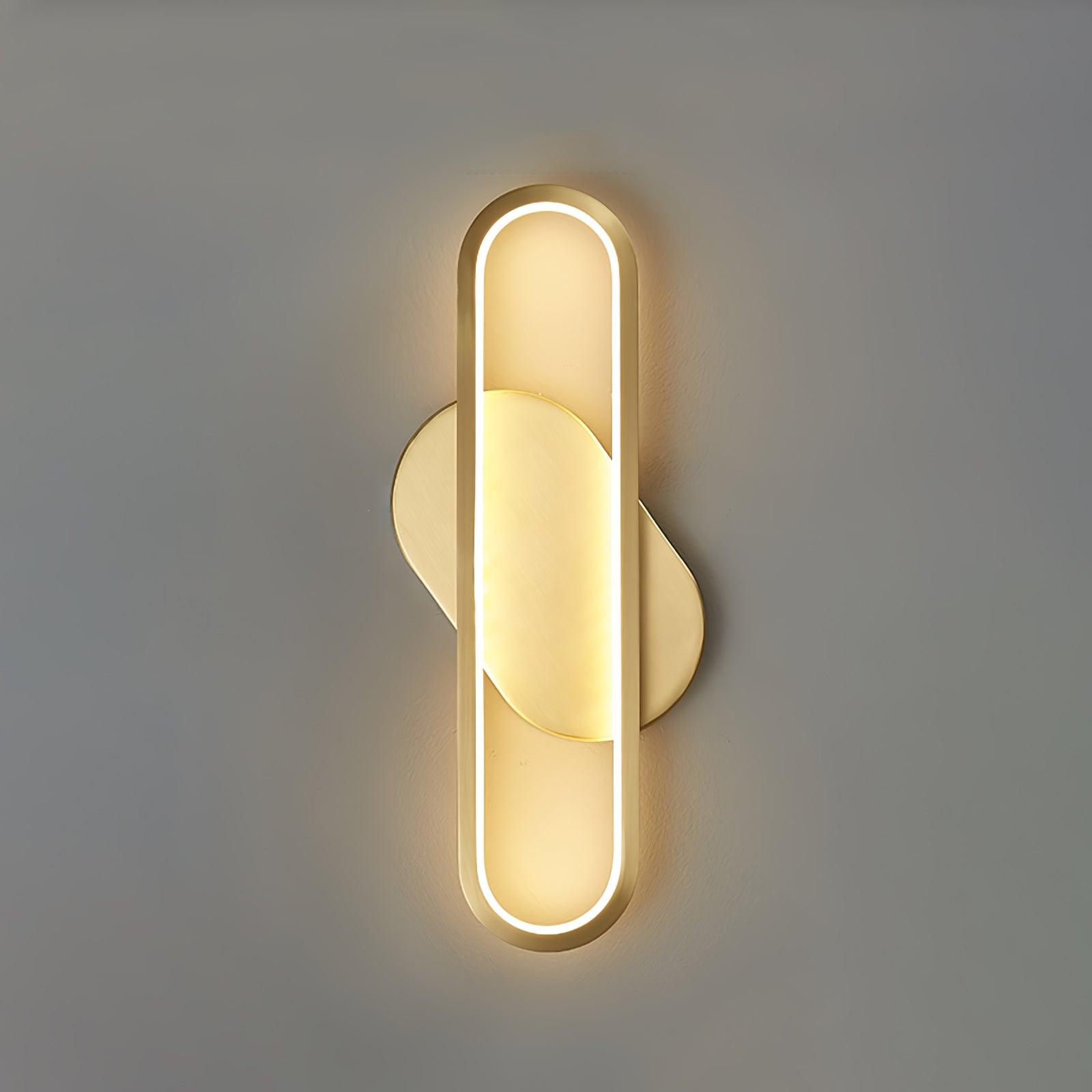Mirage Classic Long Ova Brass Wall Lamp - Letslighting