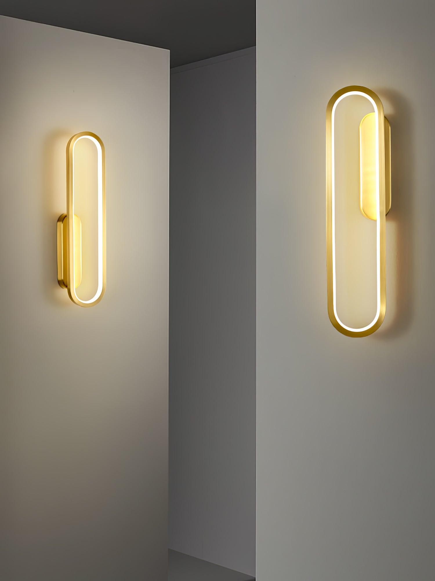 Mirage Classic Long Ova Brass Wall Lamp - Letslighting
