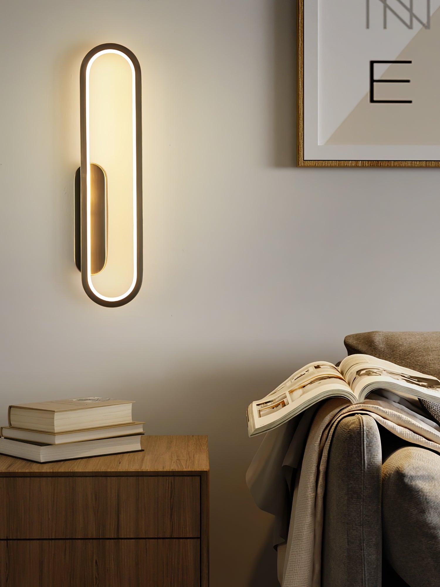 Mirage Classic Long Ova Brass Wall Lamp - Letslighting