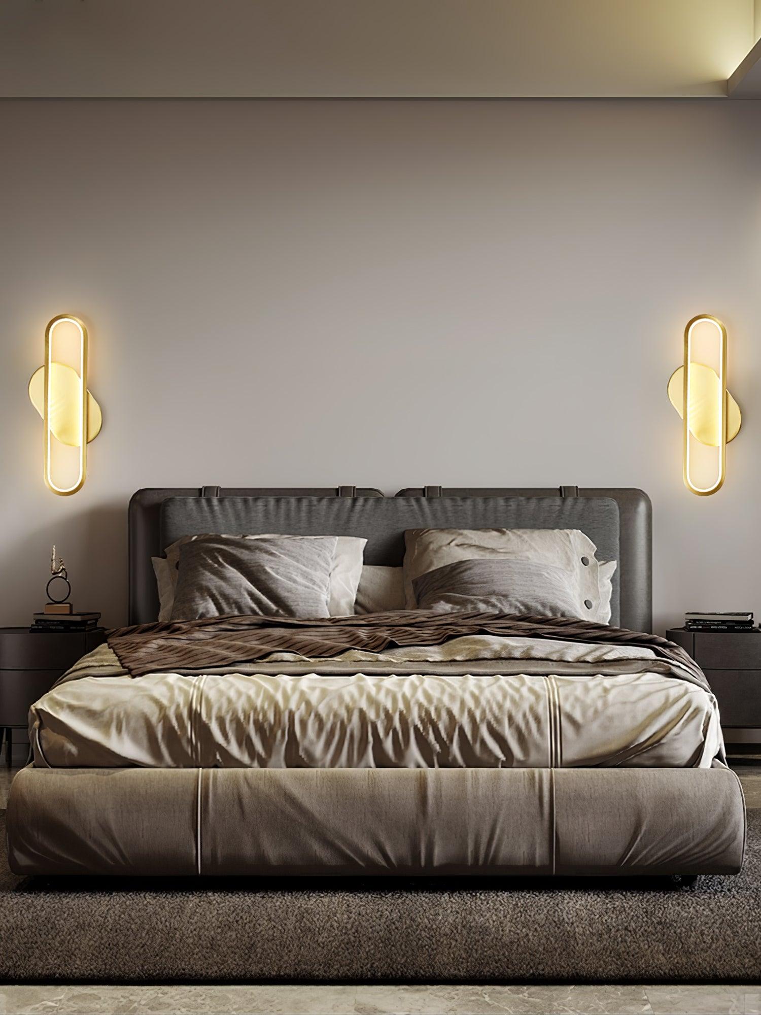 Mirage Classic Long Ova Brass Wall Lamp - Letslighting