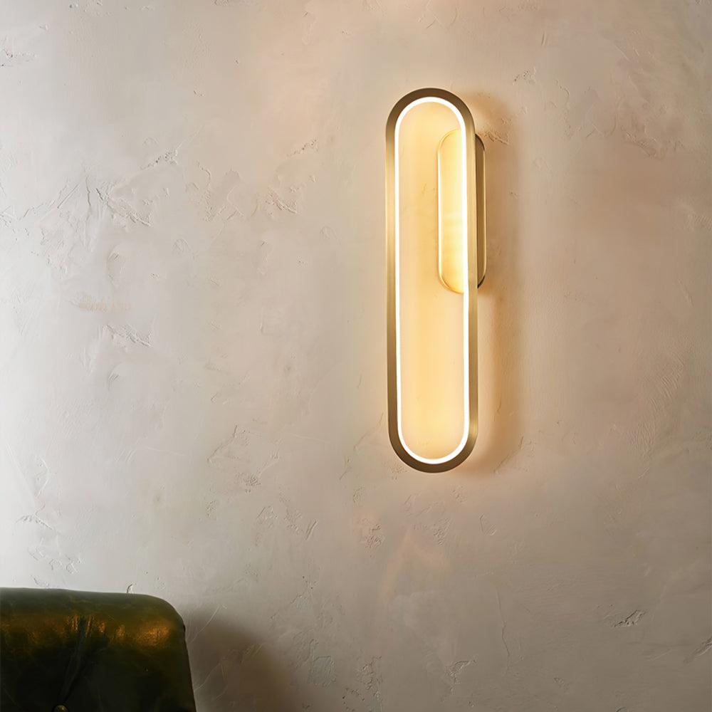 Mirage Classic Long Ova Brass Wall Lamp - Letslighting