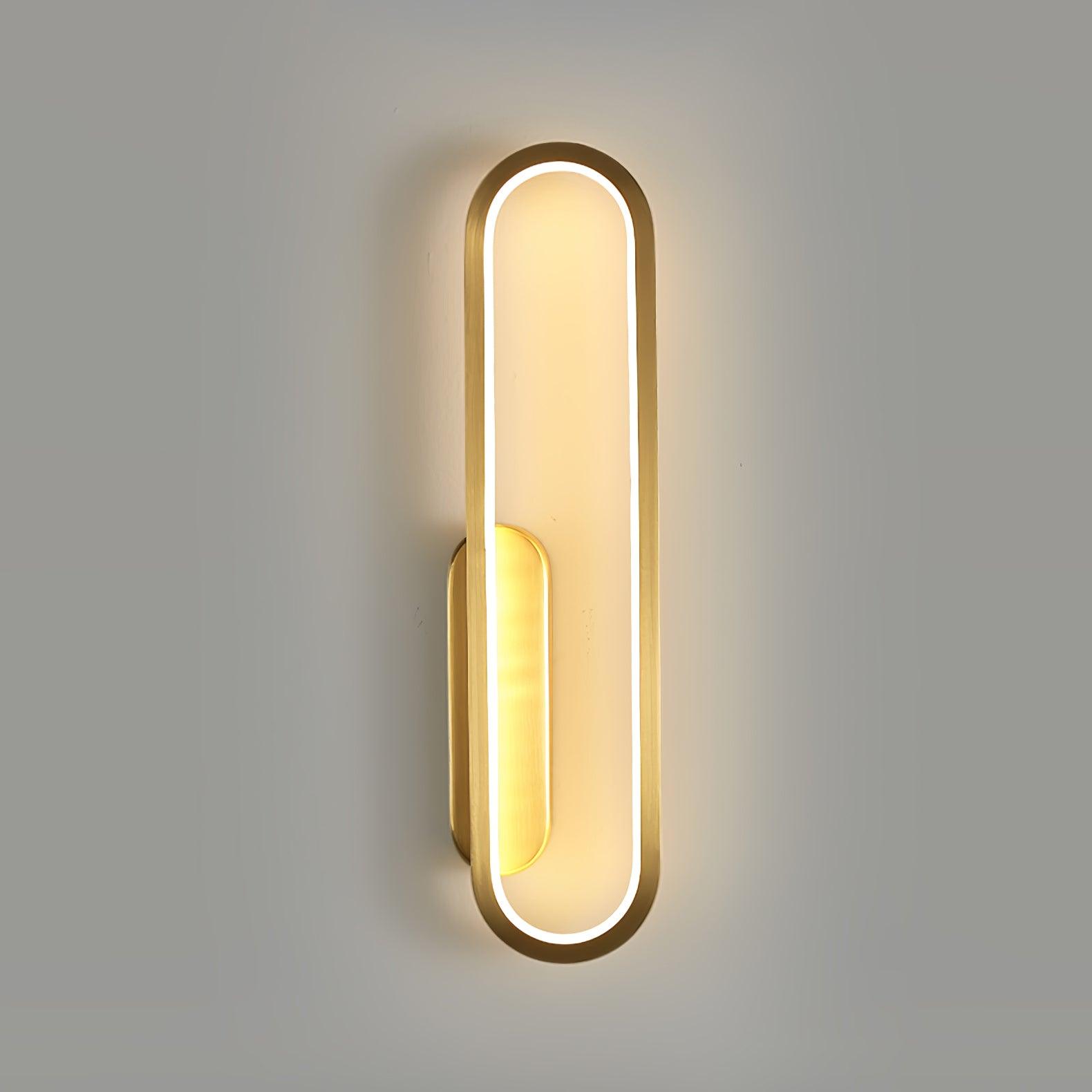 Mirage Classic Long Ova Brass Wall Lamp - Letslighting