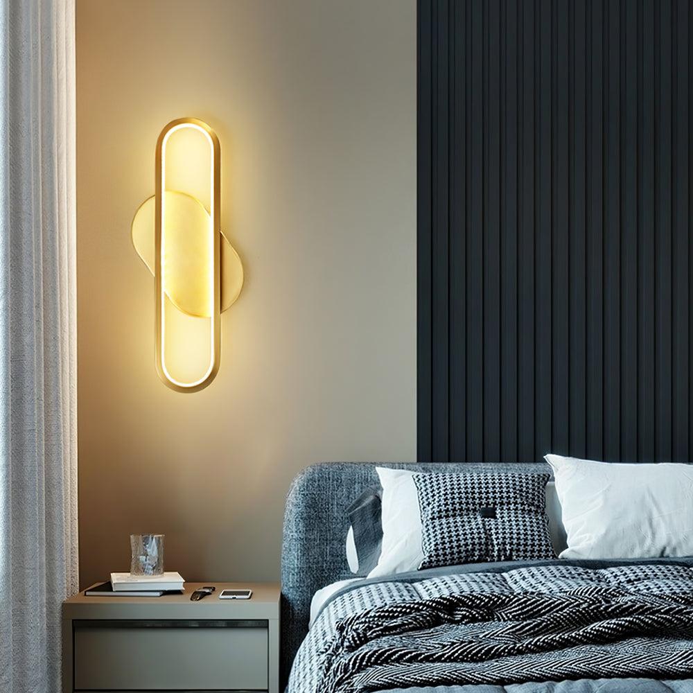Mirage Classic Long Ova Brass Wall Lamp - Letslighting