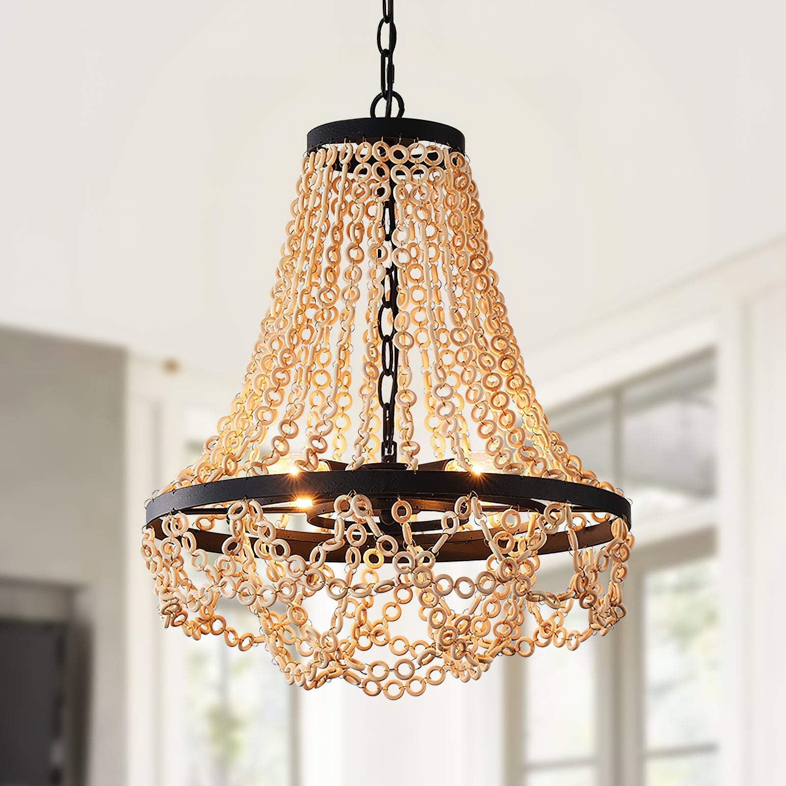 Vevyniel Postmodern Luxury Wooden Chandelier - Letslighting