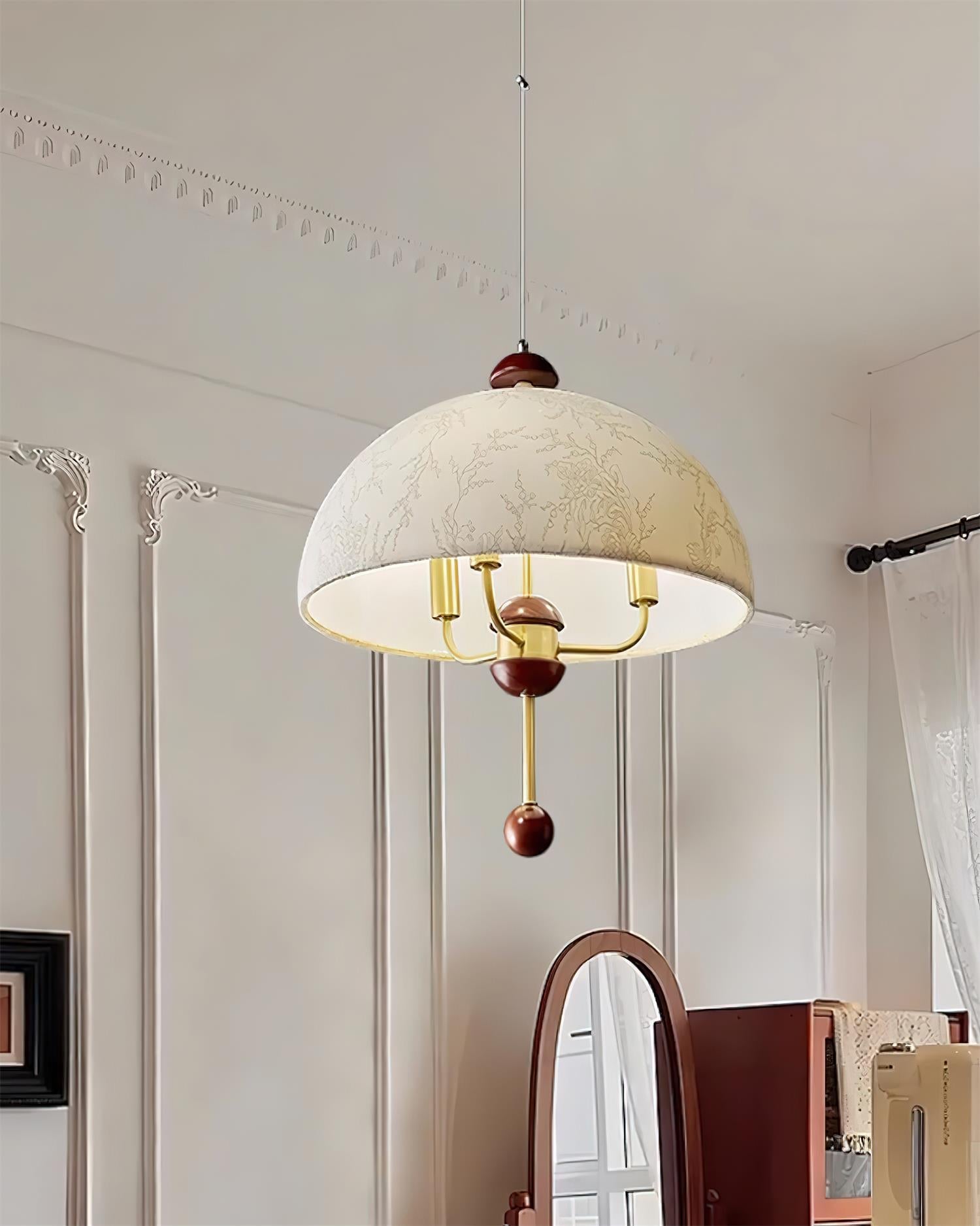 Lonzo Pendant Lamp Fabric Dome - Letslighting