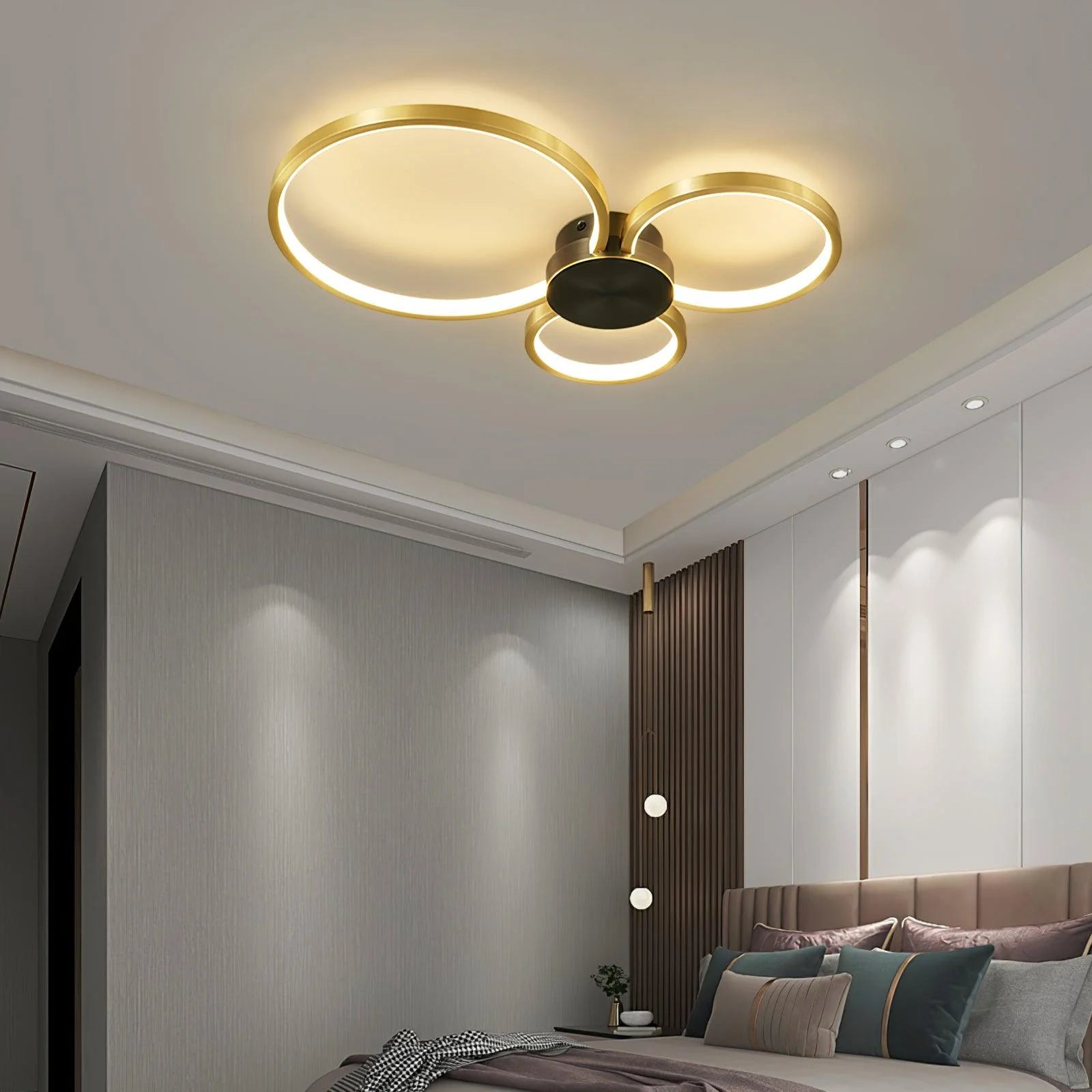 Rick Modern LED Loop Metal Ceiling Light Living Room Bedroom - Letslighting
