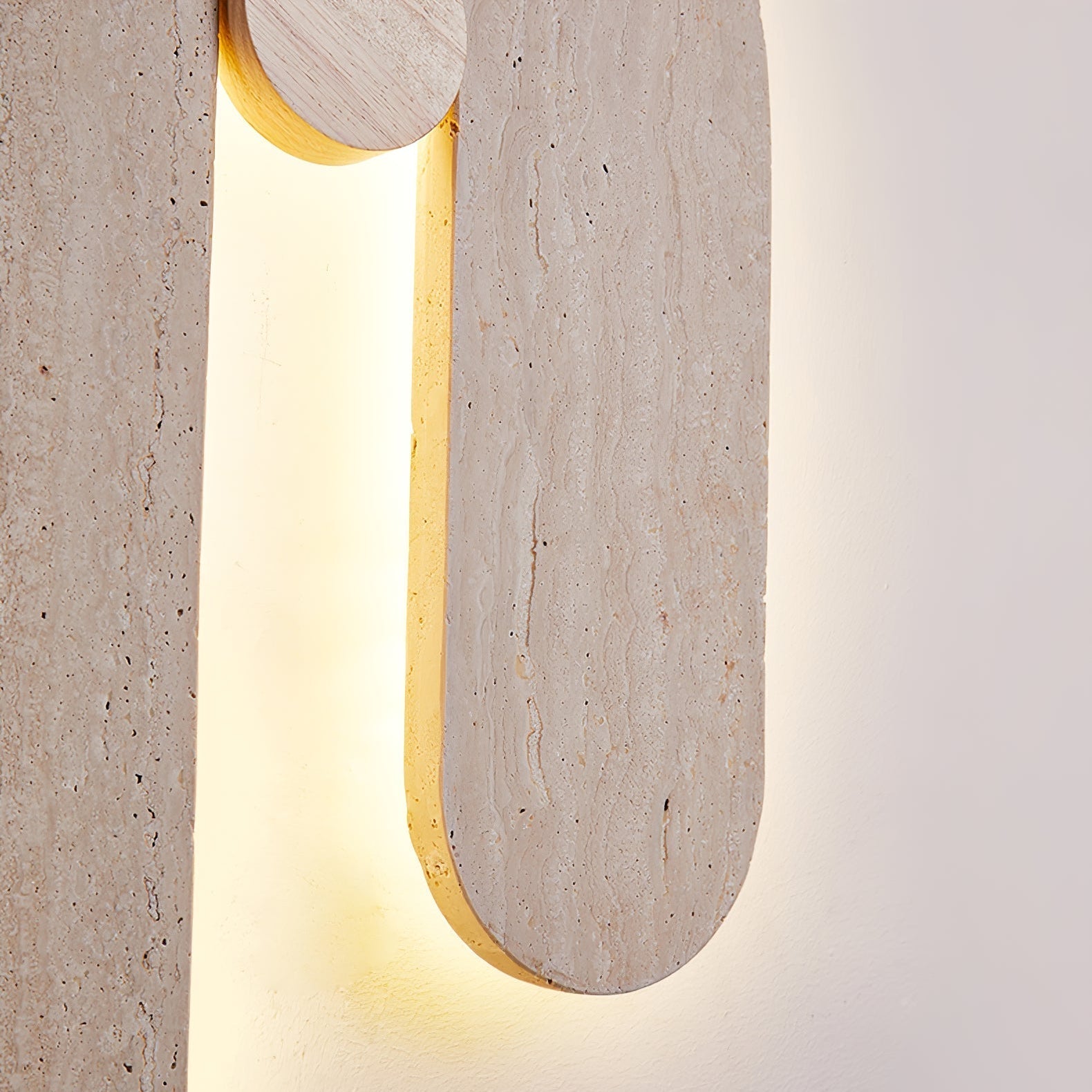 Ithaus Travertine Circular Wall Light