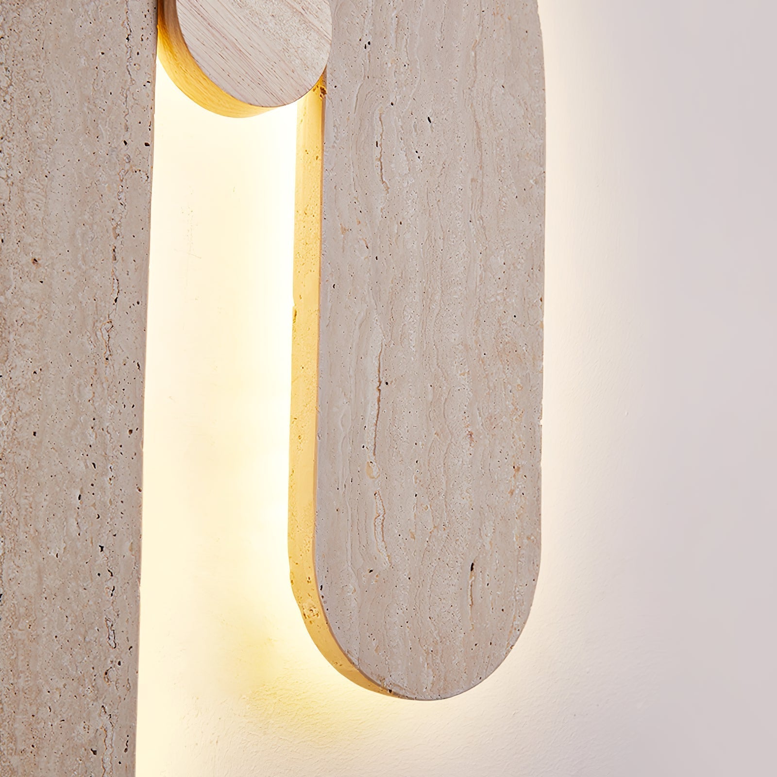 Ithaus Travertine Circular Wall Light