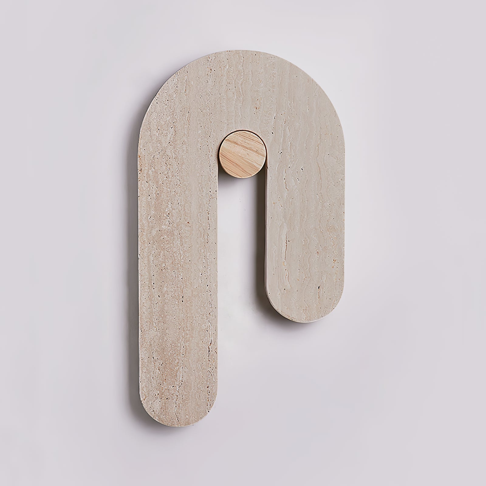 Ithaus Travertine Circular Wall Light