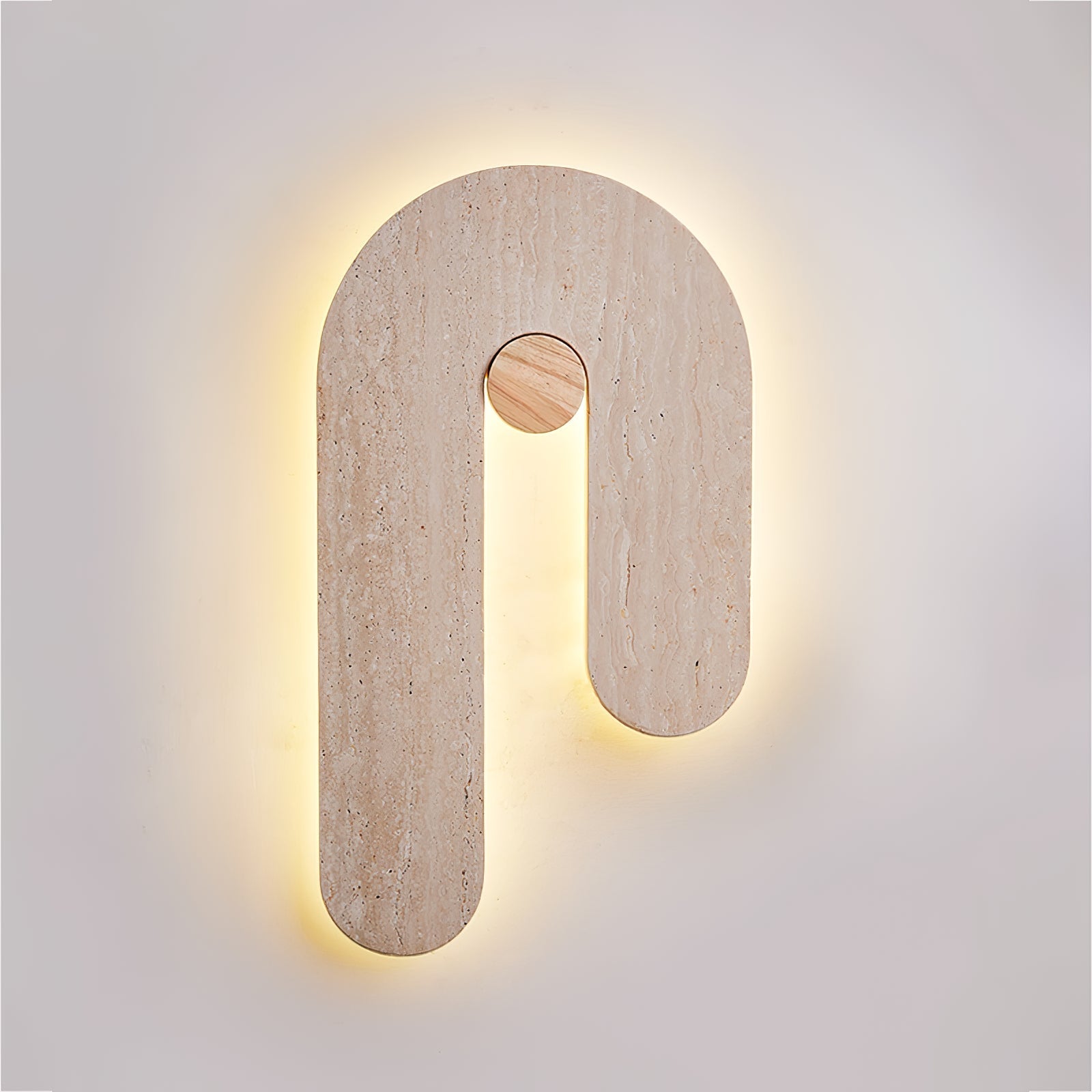 Ithaus Travertine Circular Wall Light