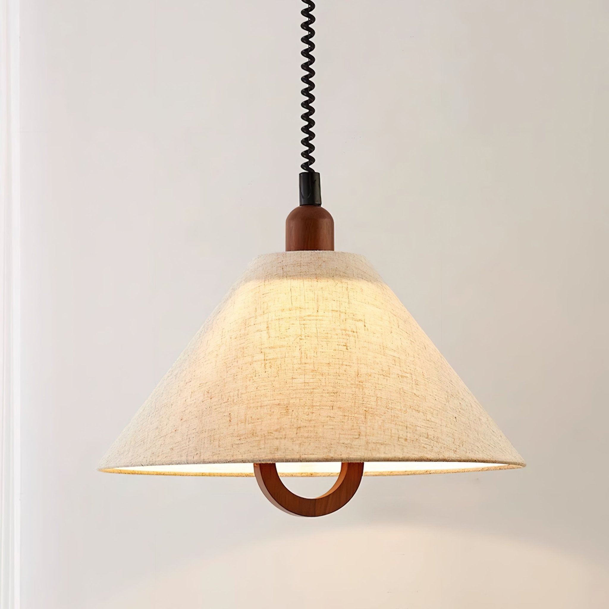 Alcaria Premium Nordic Art Fabric Wood Pendant Lamp - Letslighting