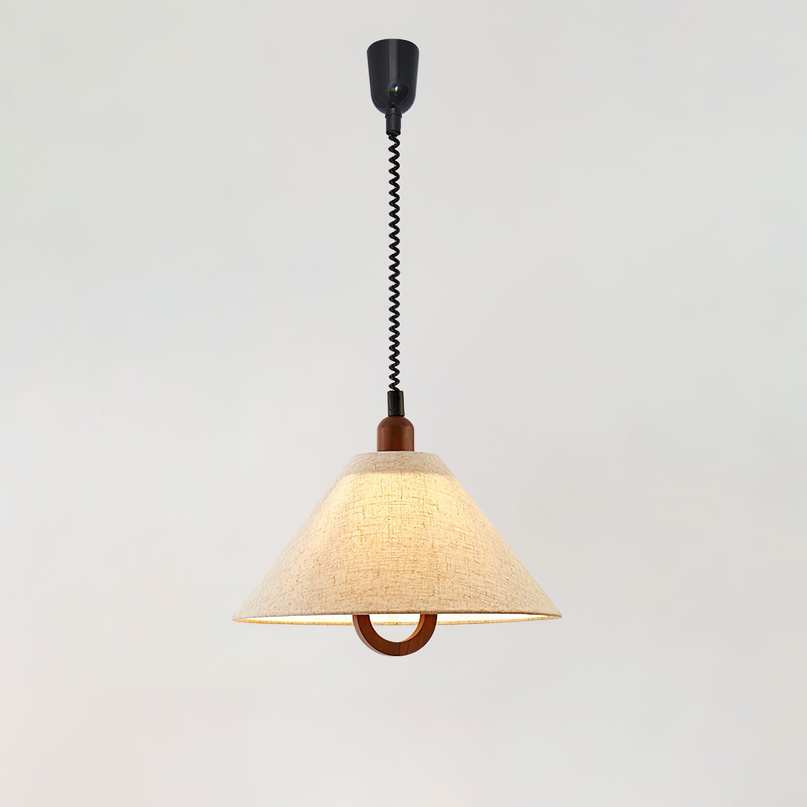 Alcaria Premium Nordic Art Fabric Wood Pendant Lamp - Letslighting