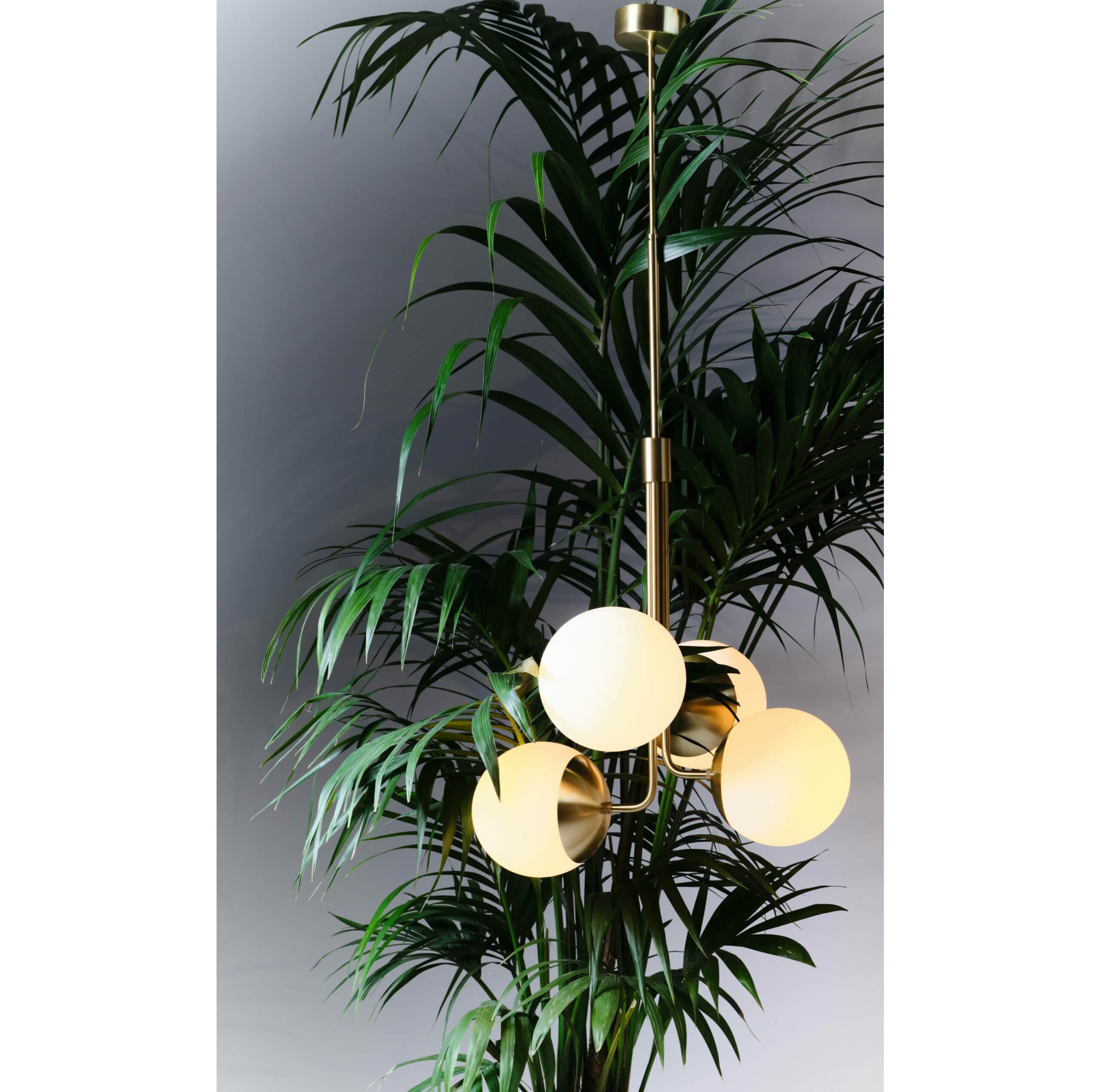 Uzorus Art Bouquet Velvet Green Glass Chandelier - Letslighting