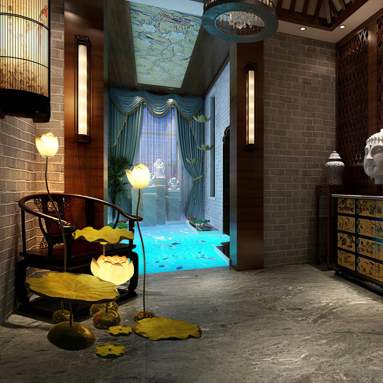 Floralis Elegant Lotus Floor Lamp - Letslighting