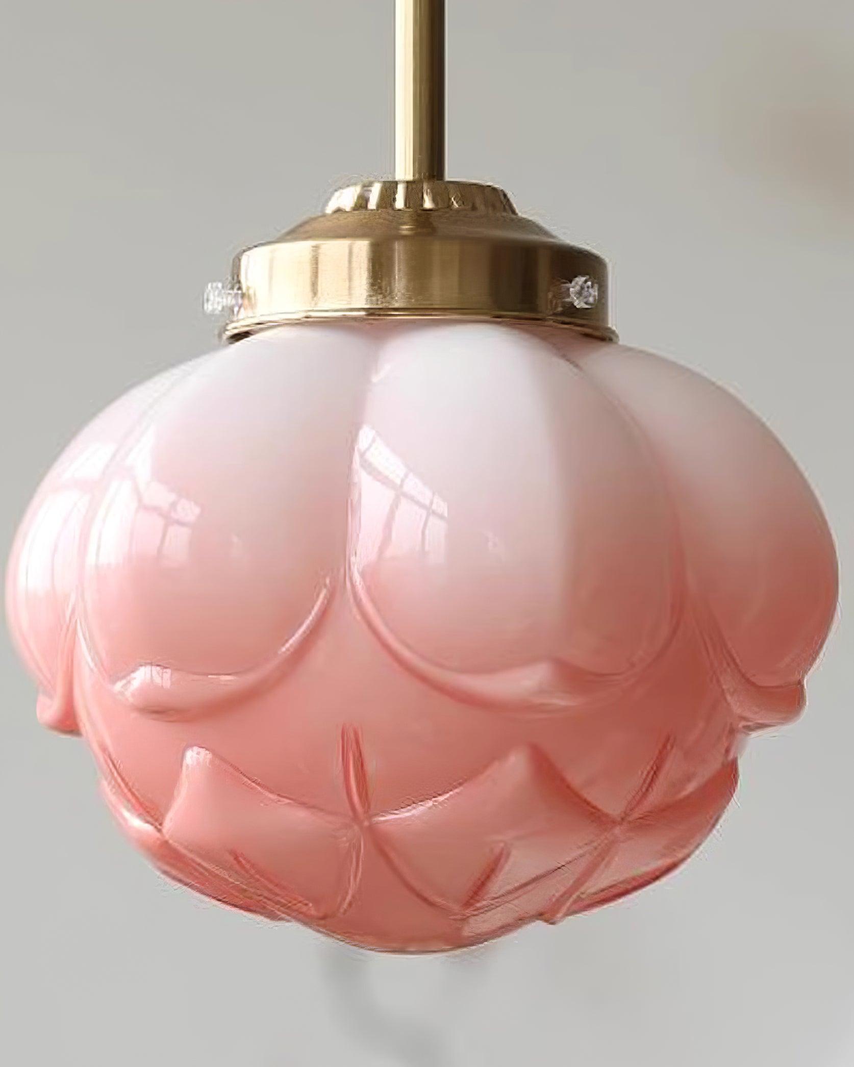 Pendant Lamp and Glass Lotus Flower Shade Artistic Retro - Letslighting