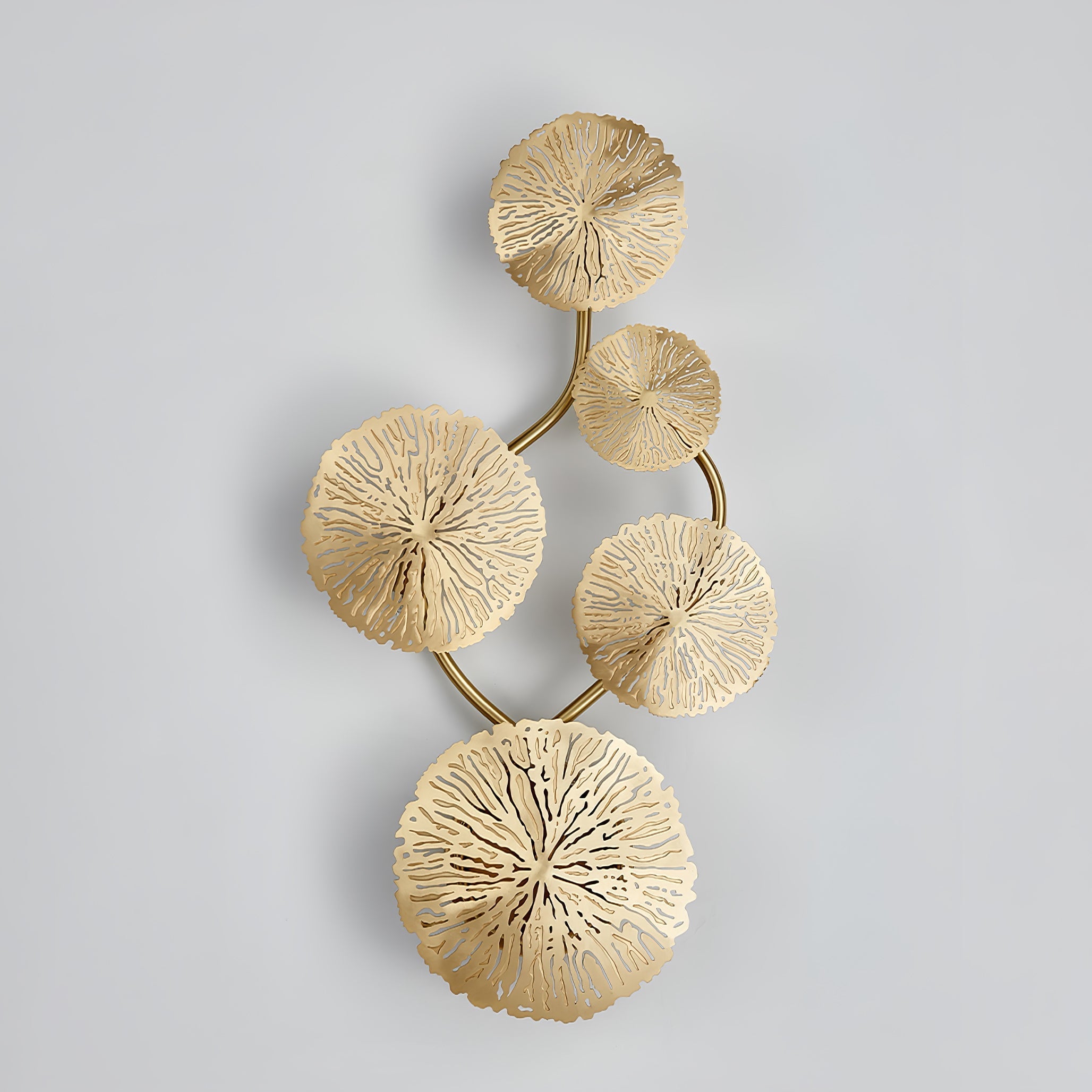 Lustra Wall Lamp Lotus Leaf Brass - Letslighting