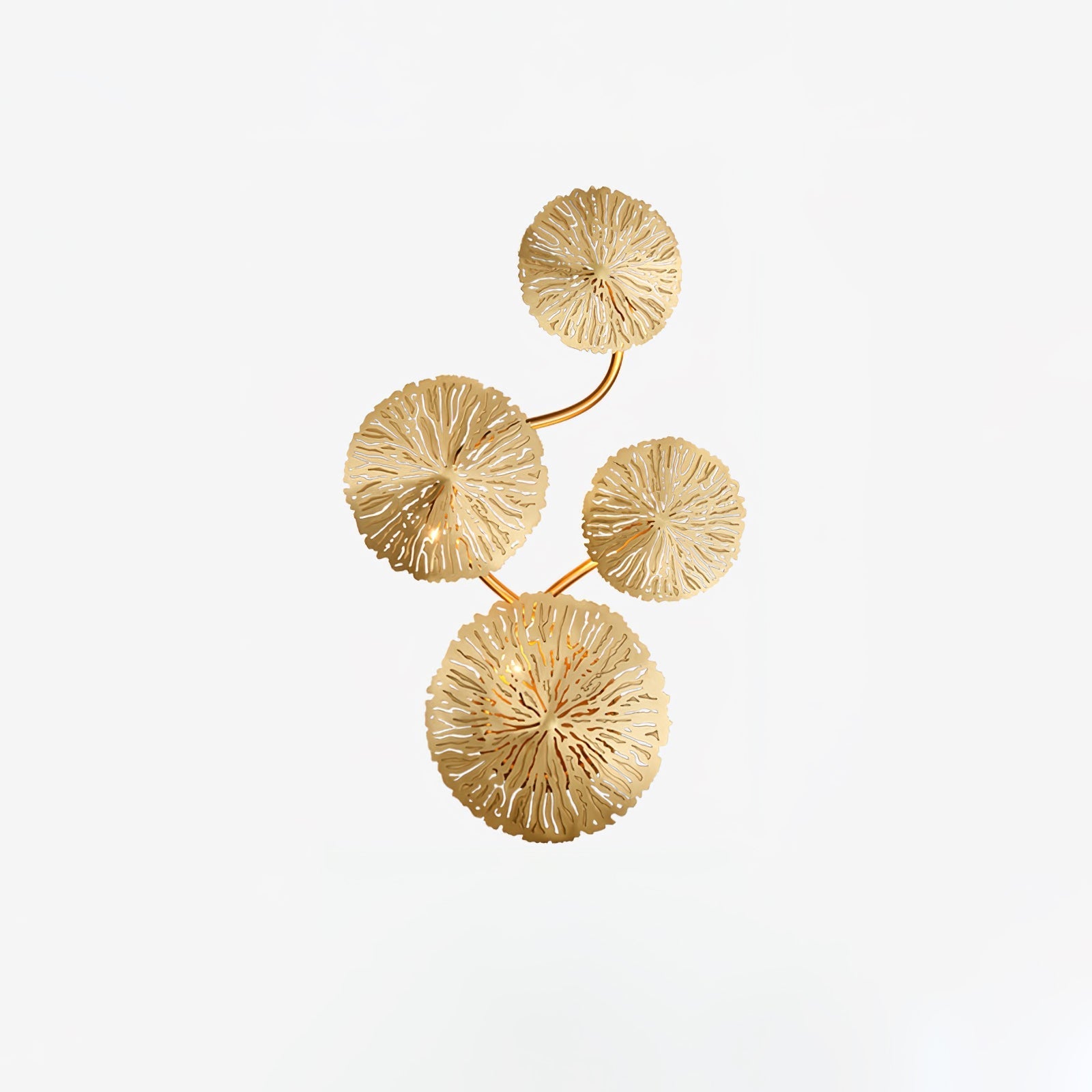 Lustra Wall Lamp Lotus Leaf Brass - Letslighting
