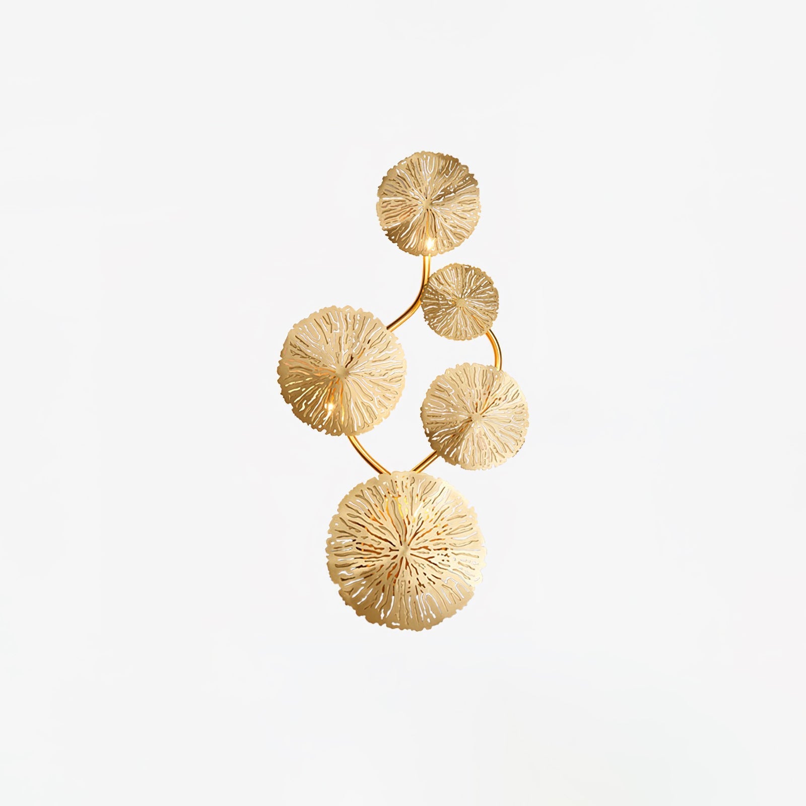 Lustra Wall Lamp Lotus Leaf Brass - Letslighting