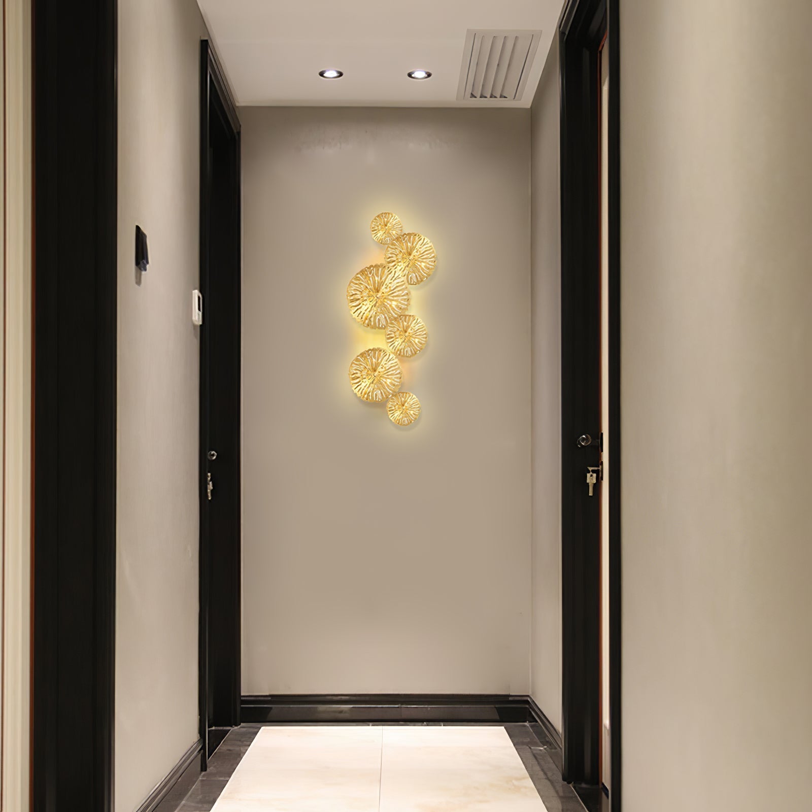 Lustra Wall Lamp Lotus Leaf Brass - Letslighting