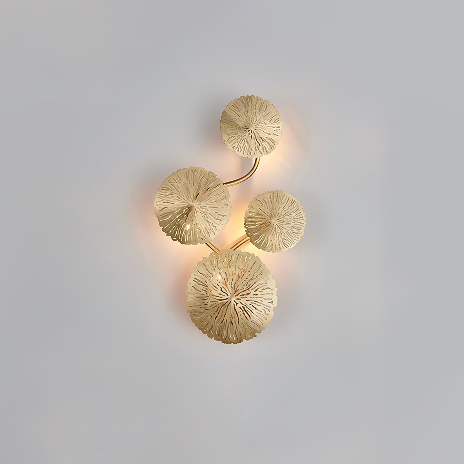 Lustra Wall Lamp Lotus Leaf Brass - Letslighting